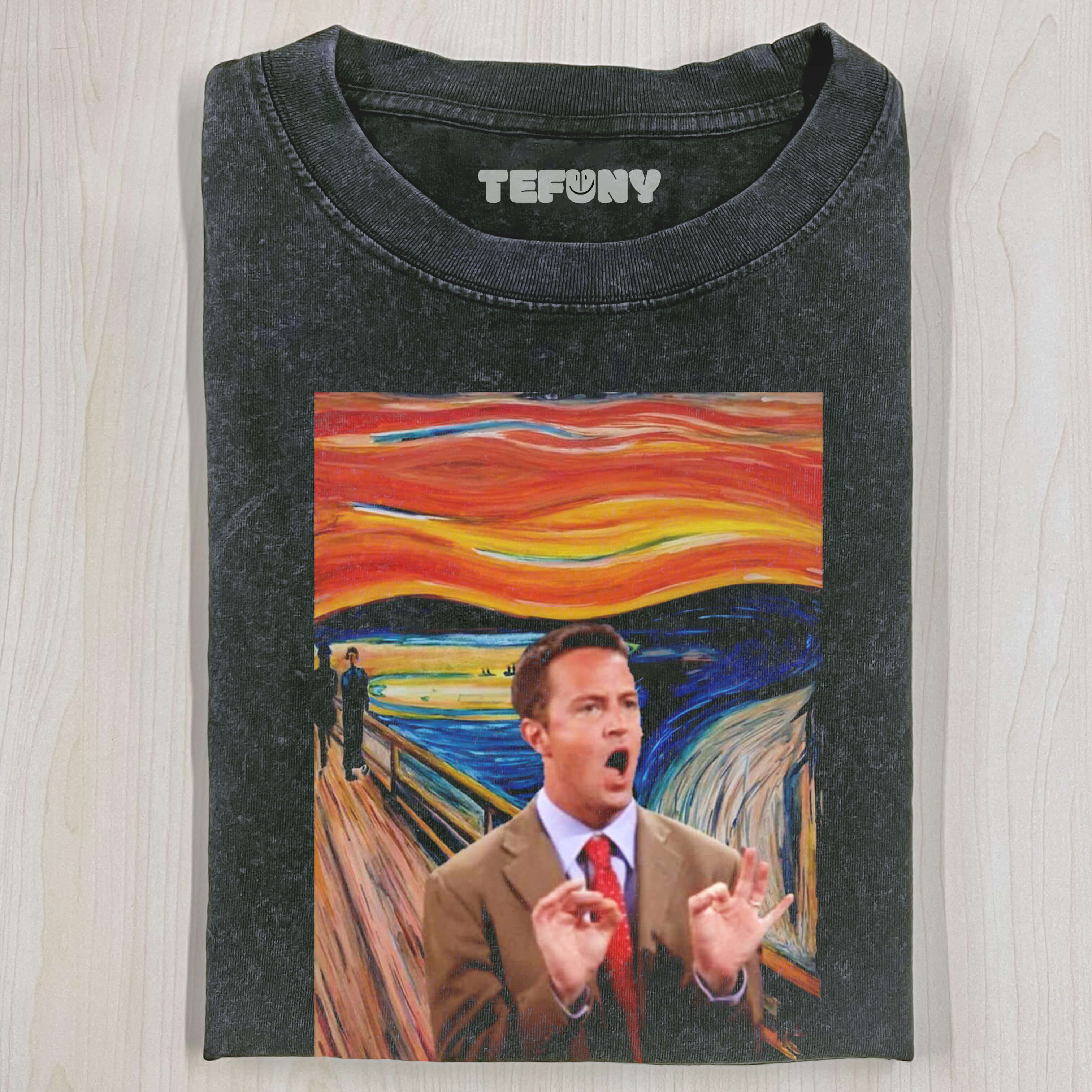 CHANDLER BING & THE SCREAM T-SHIRT