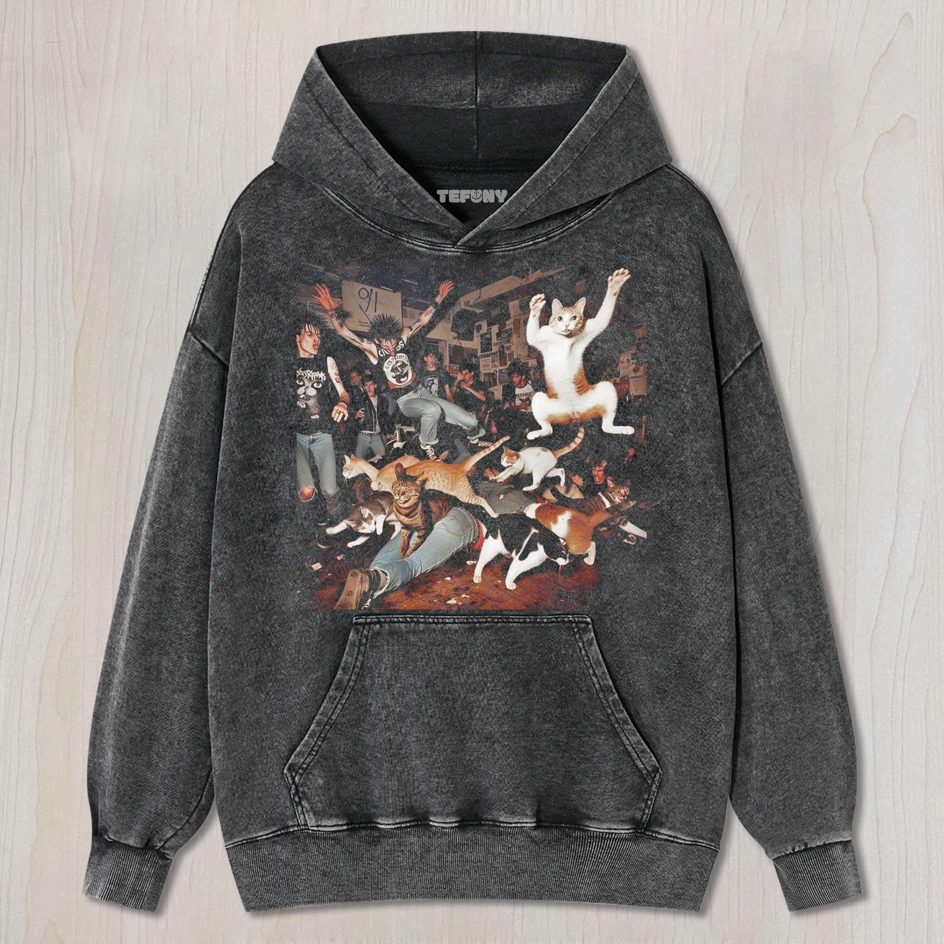 CHAOTIC CAT PARTY TEE & SWEAT & HOOD