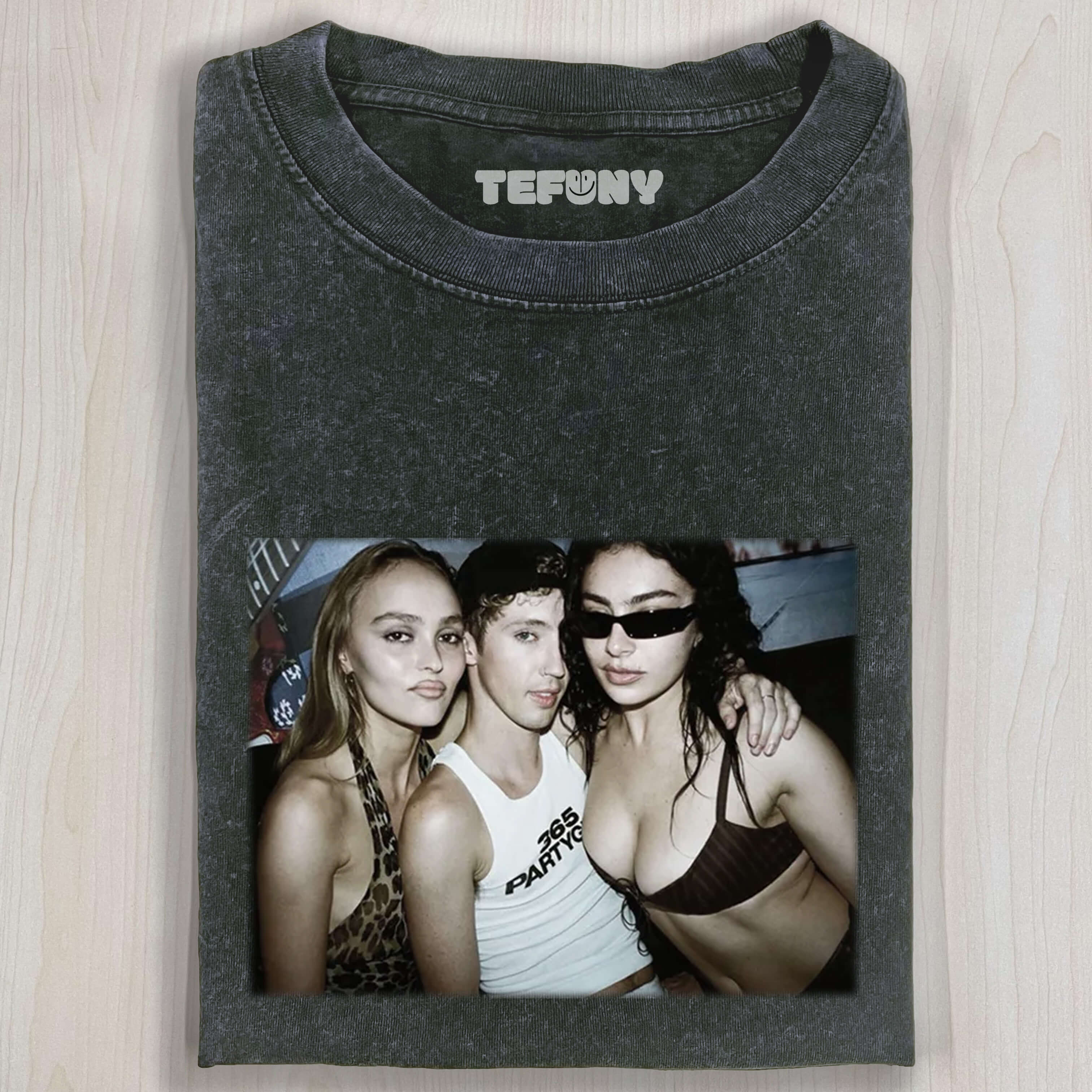 CHARLI XCX & LILY-ROSE DEPP & TROYE SIVAN TEE