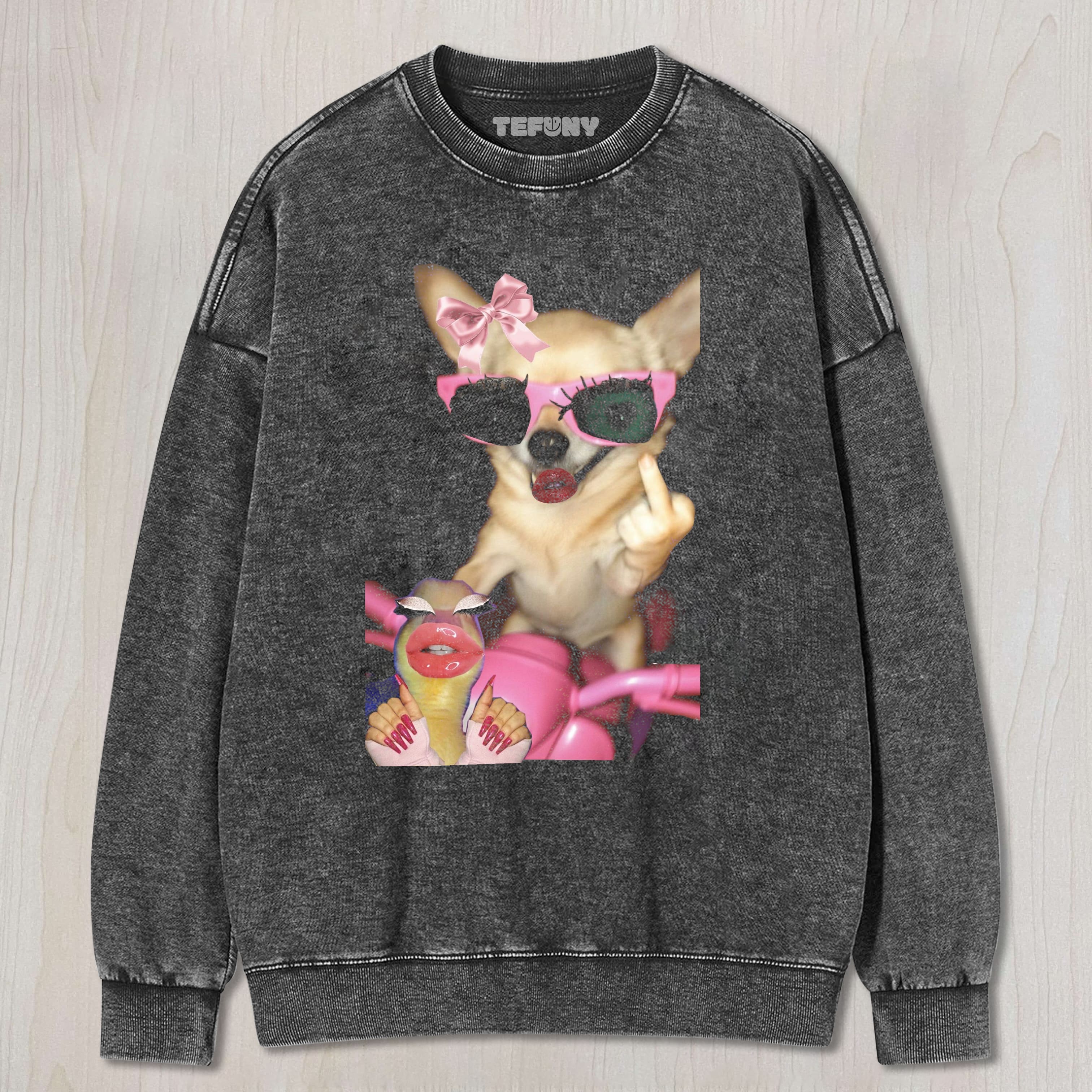 CHIHUAHUA AND DUCK MEME TEE & SWEAT & HOOD