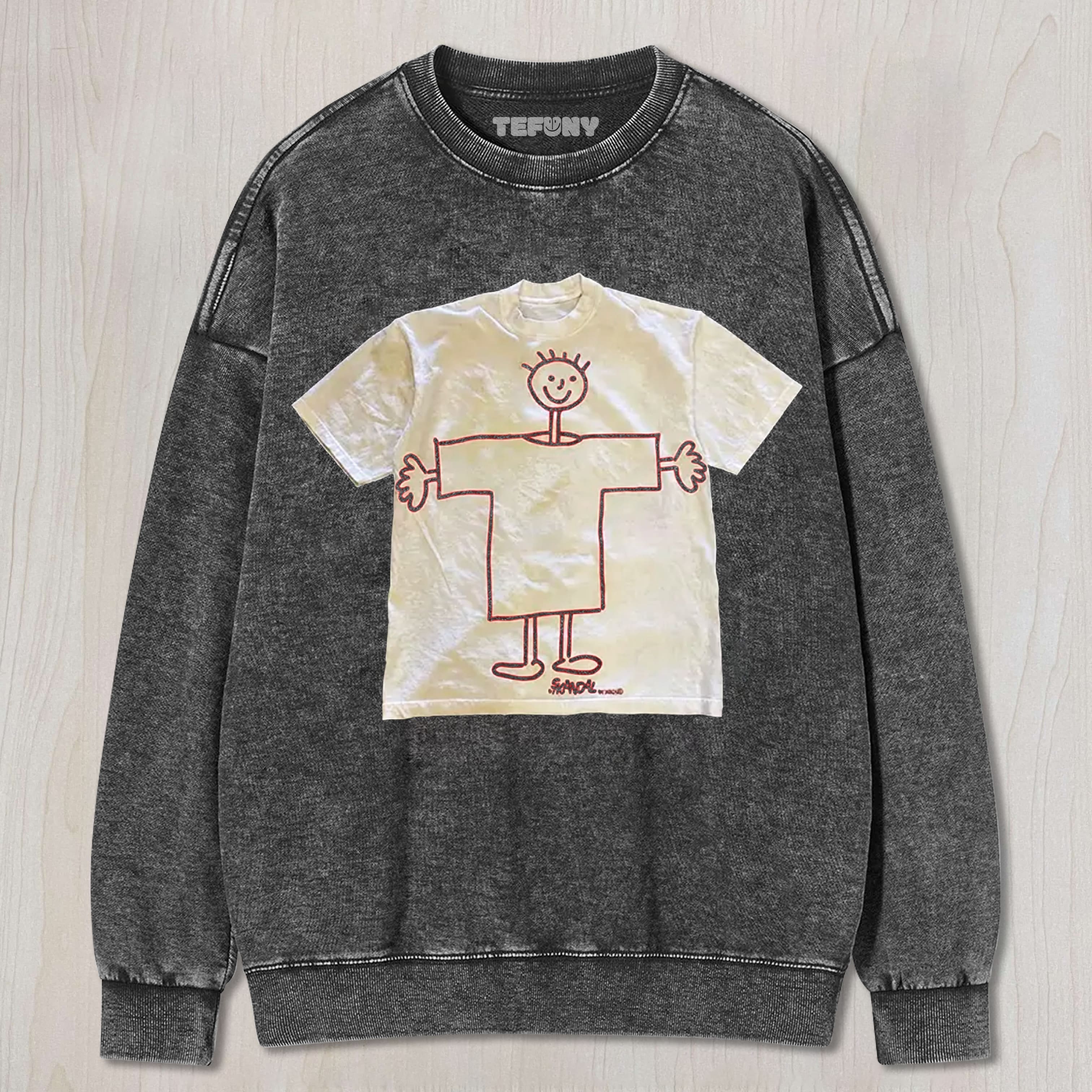 CHILDREN'S SELF DRAWING SHIRT UNISEX TEE, TANK TOP, LAYERED LS, SWEATSHIRT & HOODIE