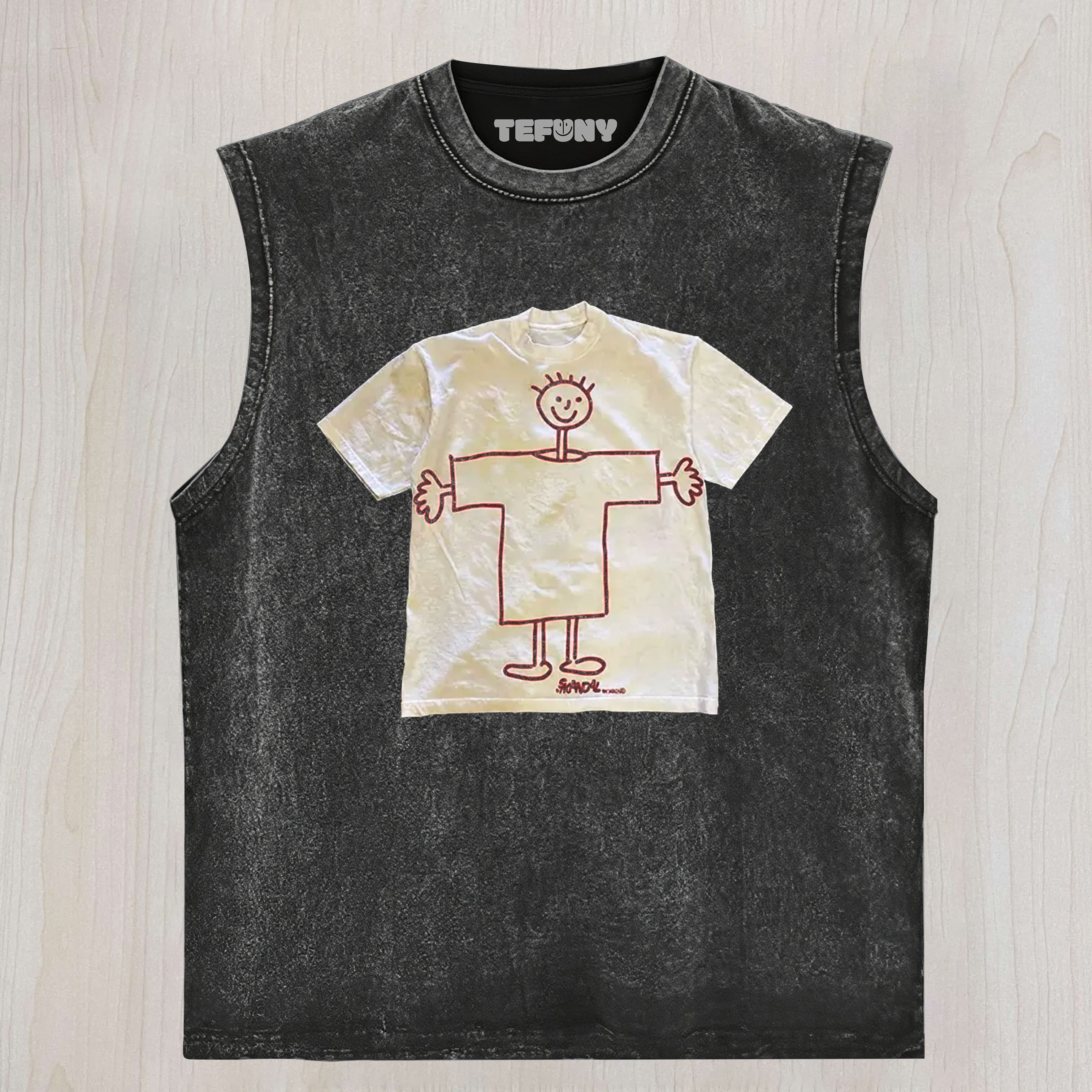 CHILDREN'S SELF DRAWING SHIRT UNISEX TEE, TANK TOP, LAYERED LS, SWEATSHIRT & HOODIE