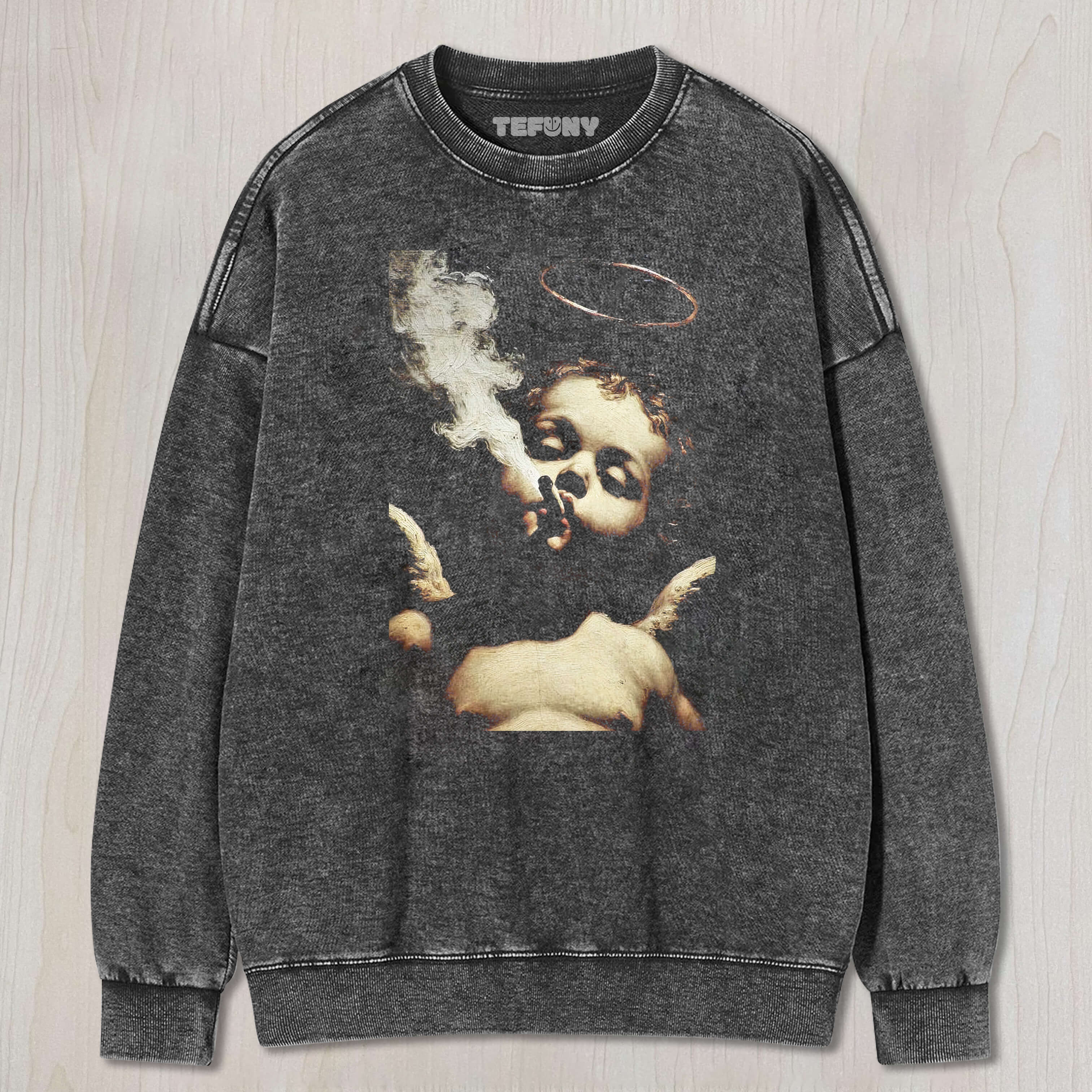 CHILD ANGEL SMOKING TEE & SWEAT & HOOD