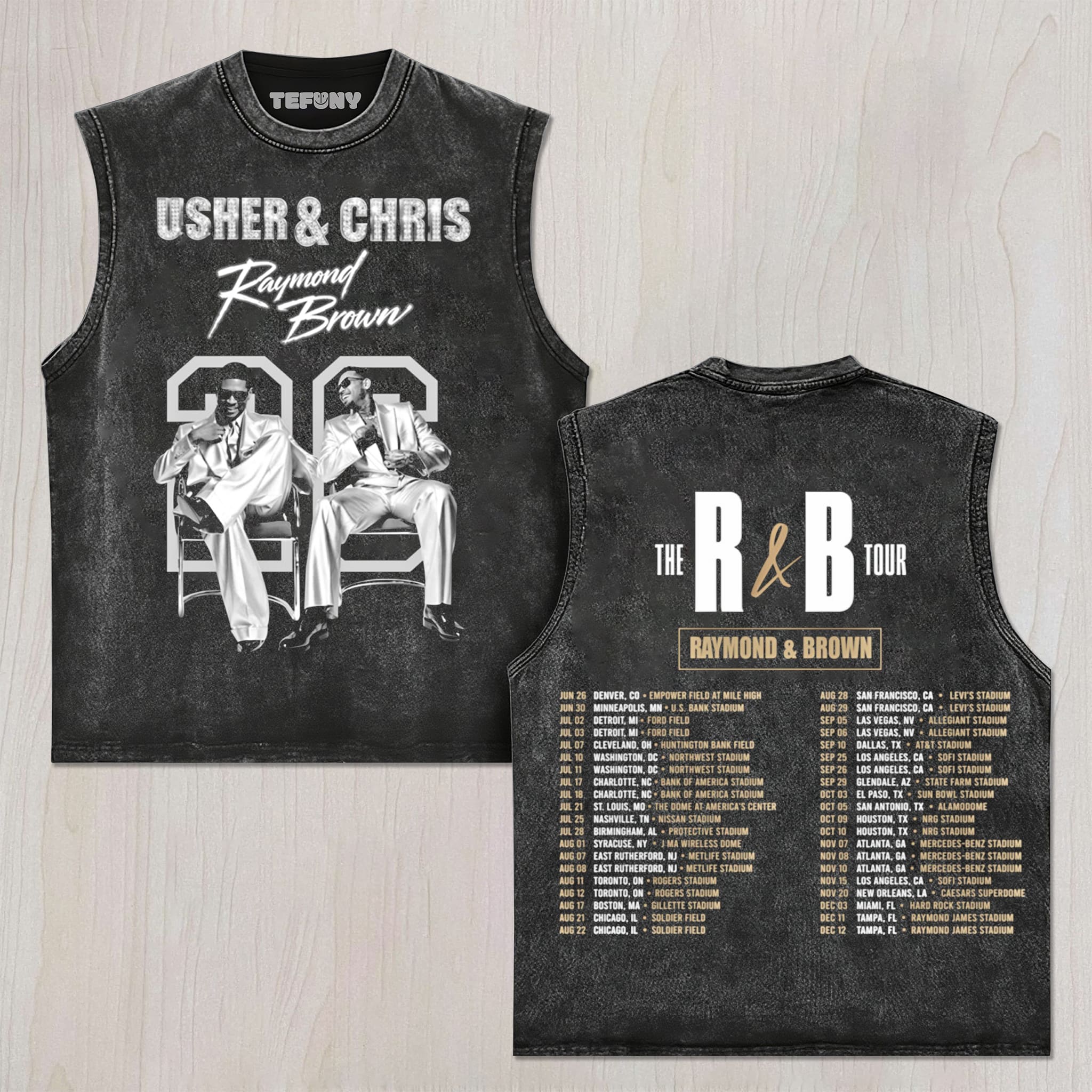 CHRIS BROWN & USHER RAYMOND V1 UNISEX TEE, TANK TOP, LAYERED LS, SWEATSHIRT & HOODIE