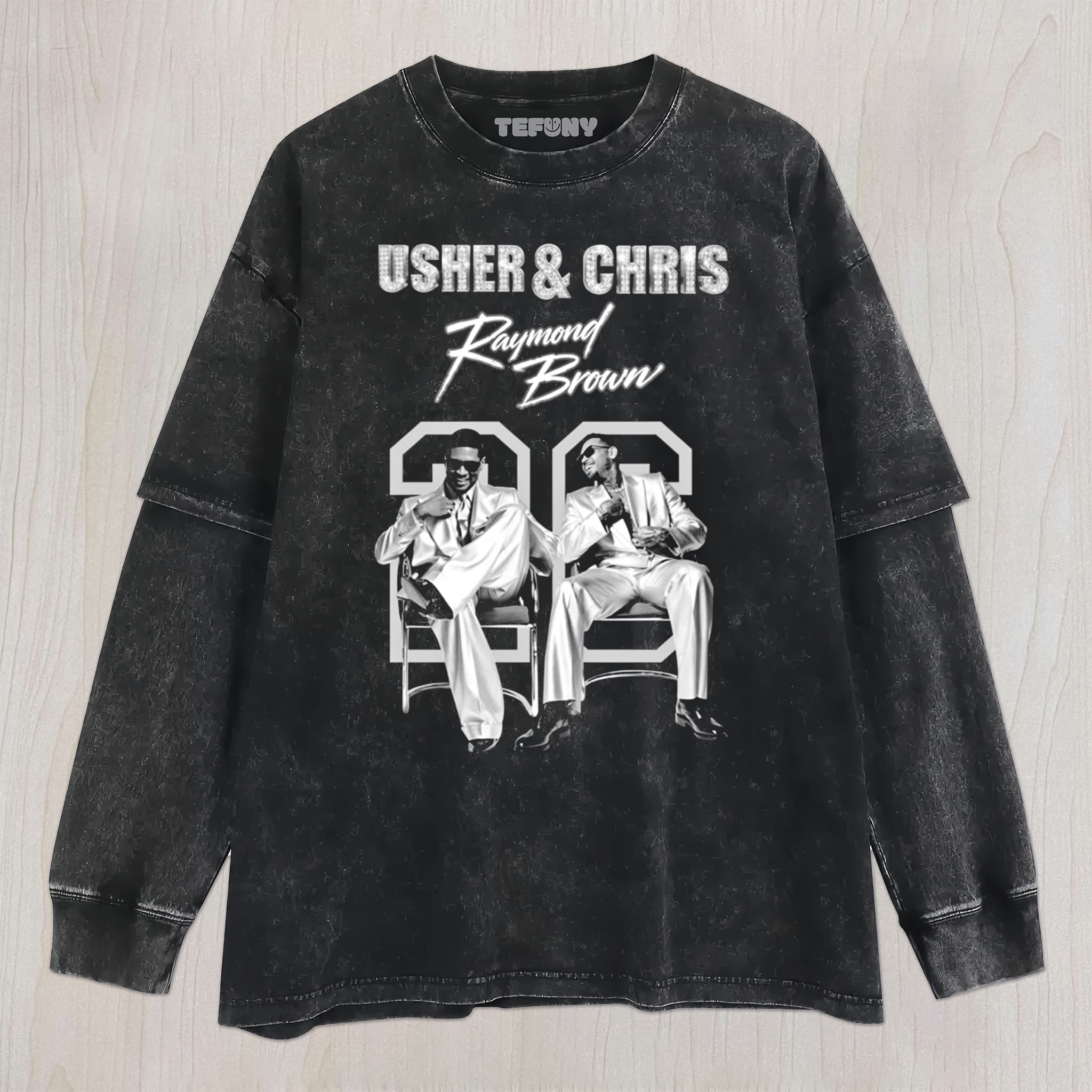 CHRIS BROWN & USHER RAYMOND V1 UNISEX TEE, TANK TOP, LAYERED LS, SWEATSHIRT & HOODIE