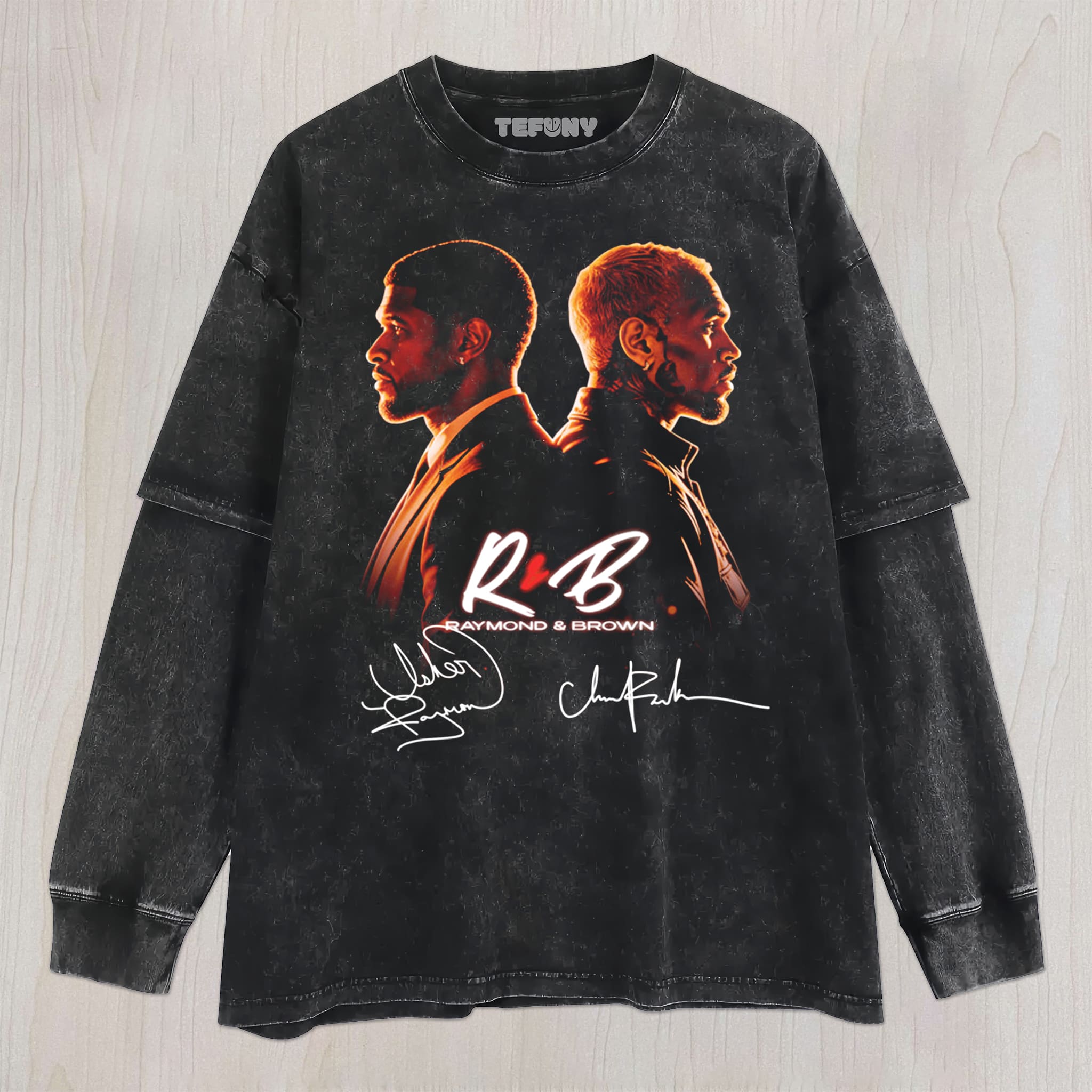 CHRIS BROWN & USHER RAYMOND V5 UNISEX TEE, TANK TOP, LAYERED LS, SWEATSHIRT & HOODIE