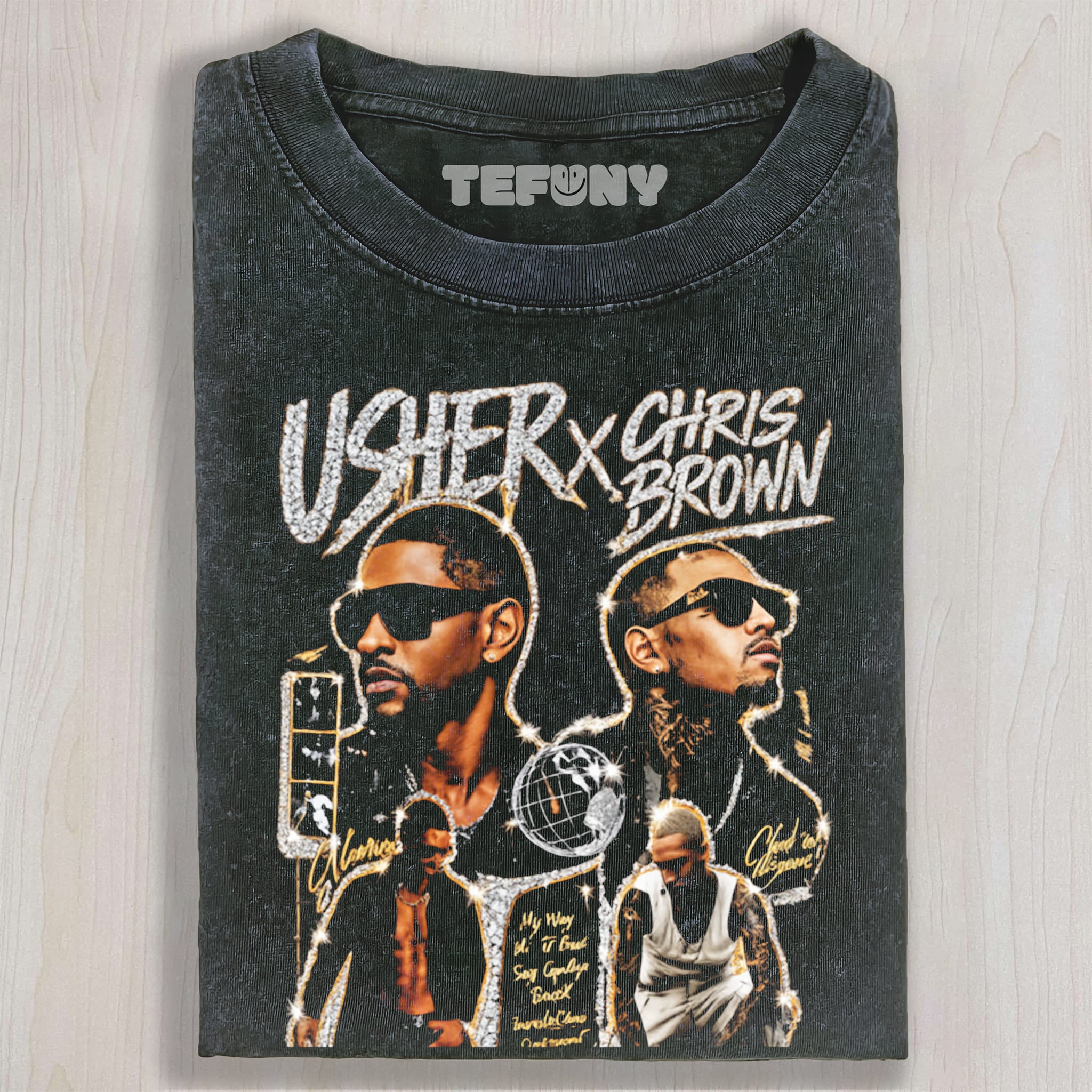 CHRIS BROWN & USHER RAYMOND V7 UNISEX TEE, TANK TOP, LAYERED LS, SWEATSHIRT & HOODIE