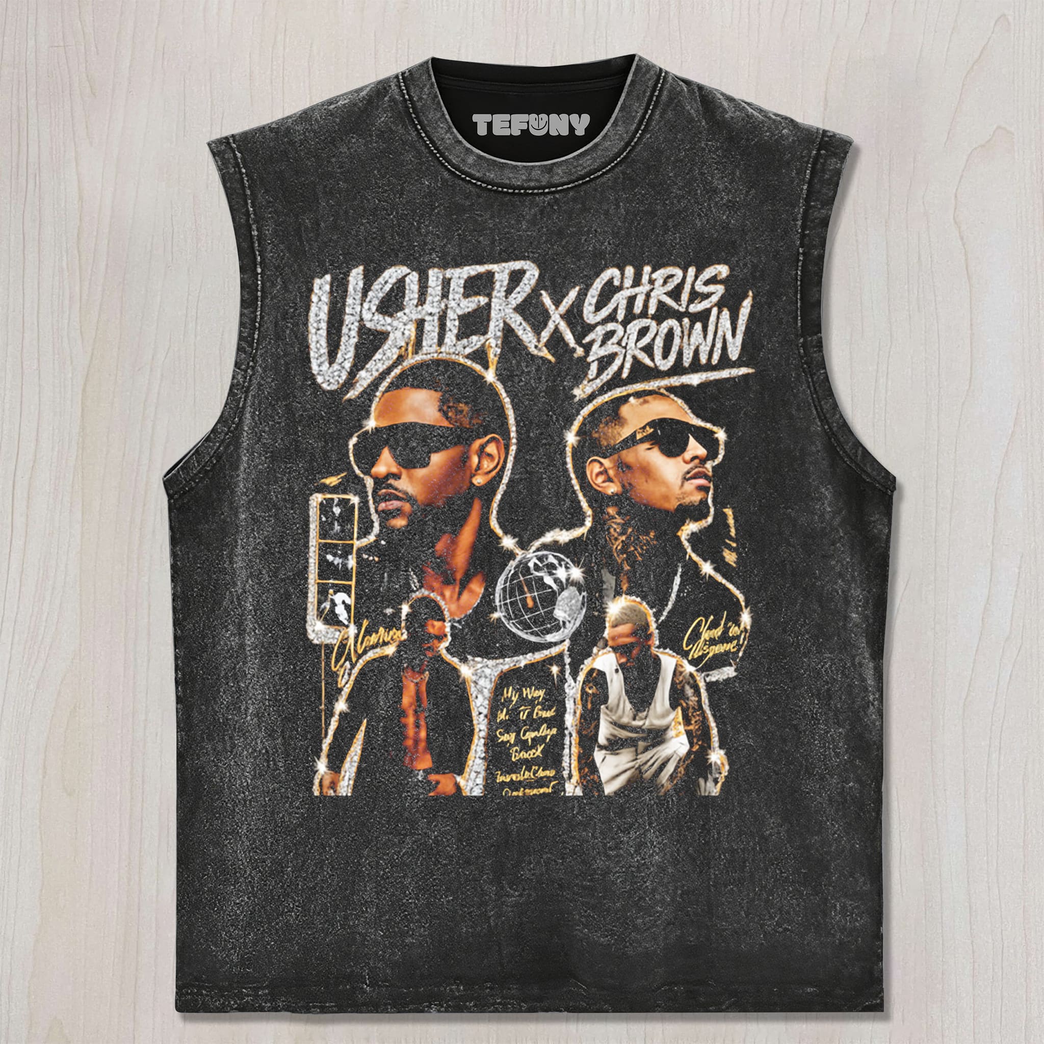 CHRIS BROWN & USHER RAYMOND V7 UNISEX TEE, TANK TOP, LAYERED LS, SWEATSHIRT & HOODIE