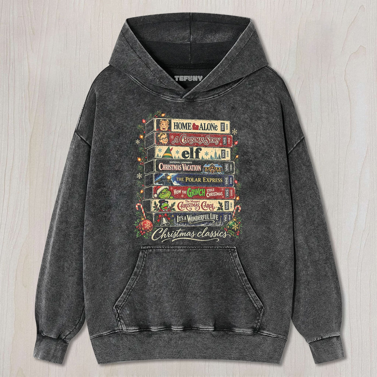 CHRISTMAS MOVIE CLASSICS TEE UNISEX TEE, TANK TOP, LAYERED LS, SWEATSHIRT & HOODIE