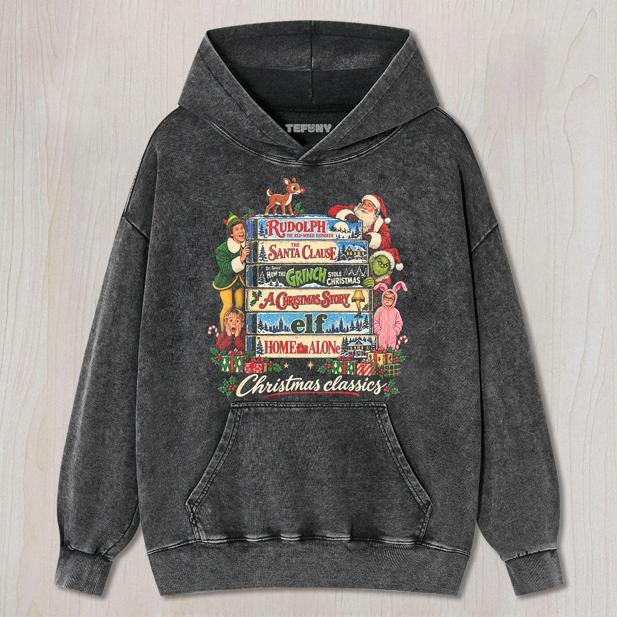 CHRISTMAS MOVIE CLASSICS V2 TEE UNISEX TEE, TANK TOP, LAYERED LS, SWEATSHIRT & HOODIE