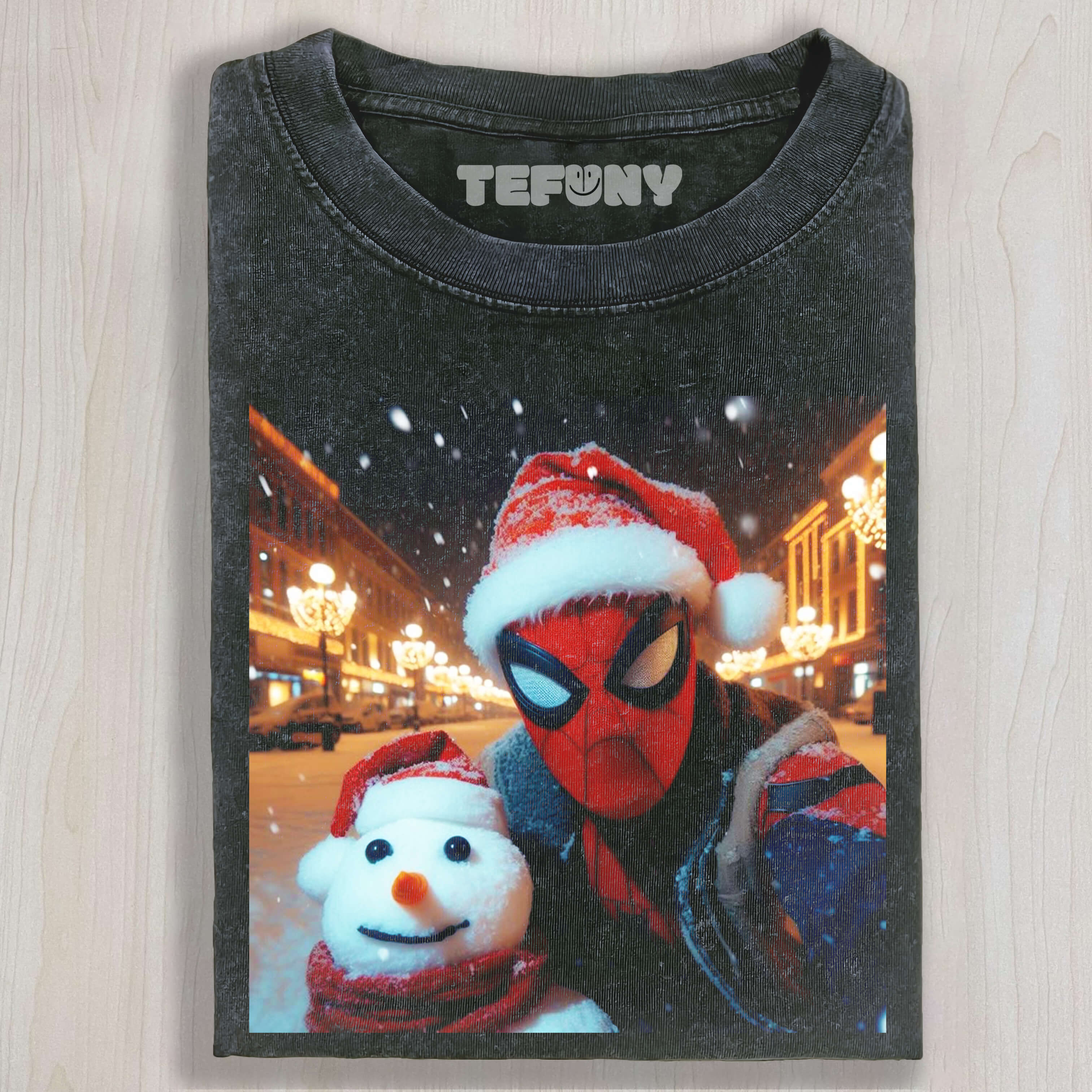 CHRISTMAS SPIDER-MAN AND SNOWMAN T-SHIRT & LONG SLEEVES & HOODIES