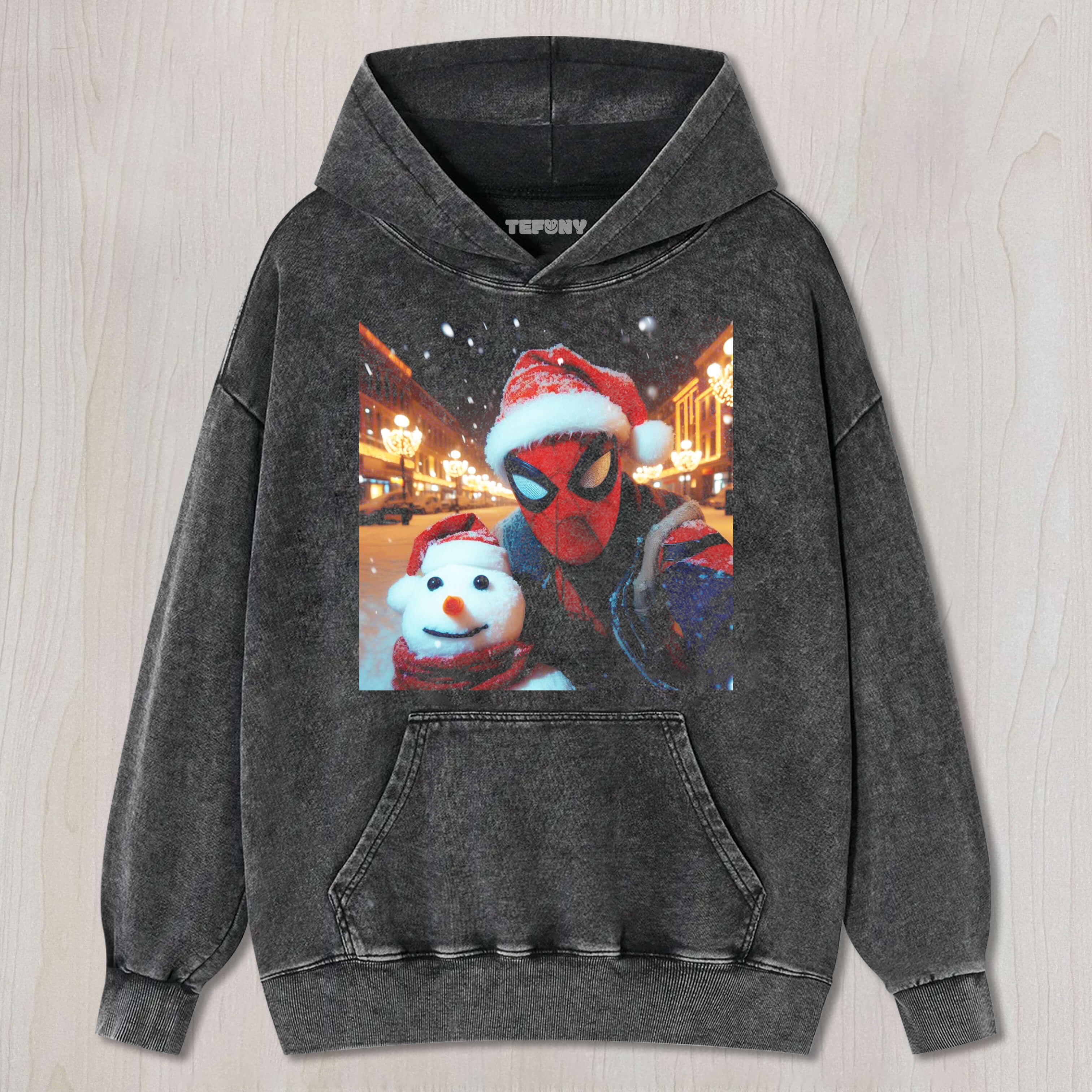 CHRISTMAS SPIDER-MAN AND SNOWMAN T-SHIRT & LONG SLEEVES & HOODIES