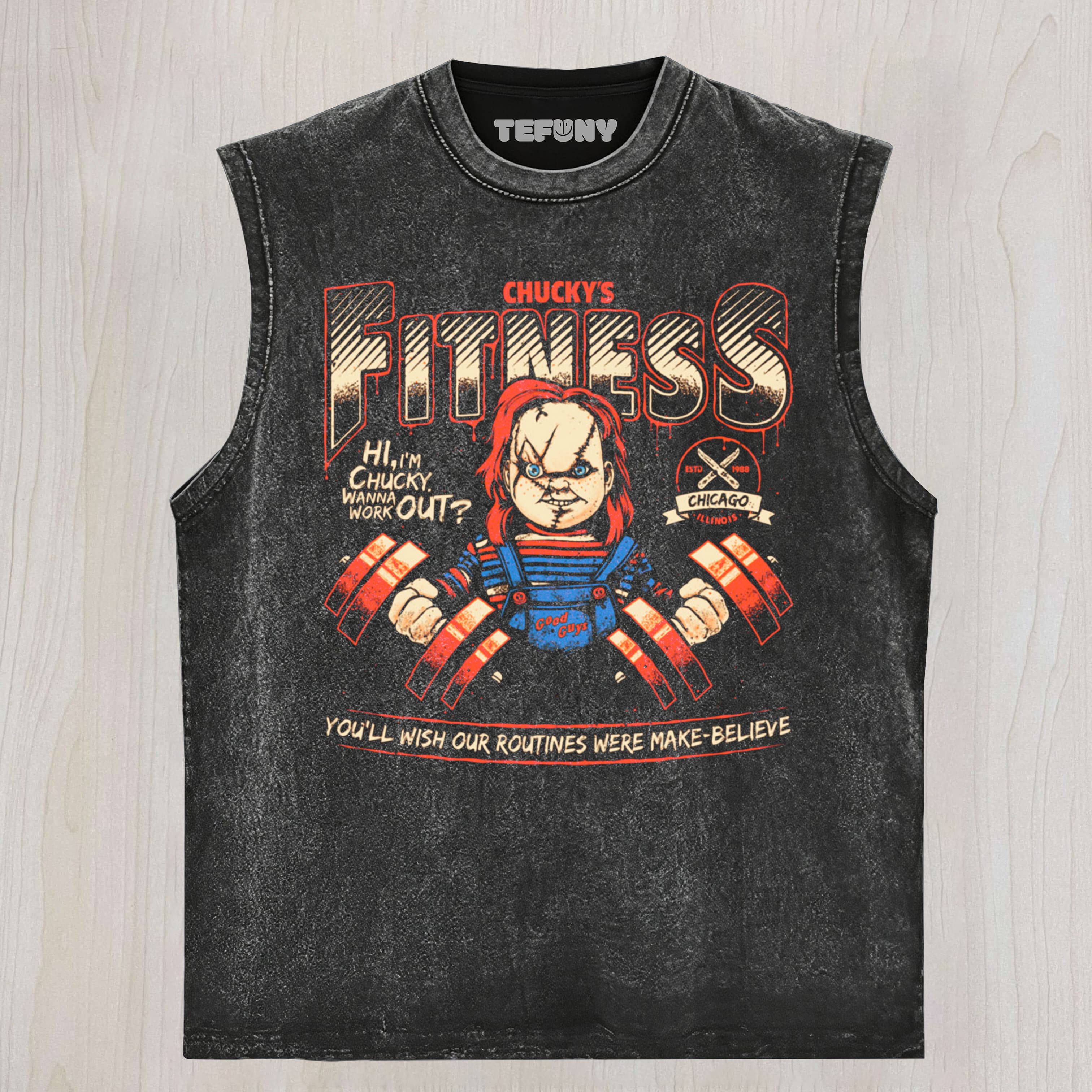 CHUCKY'S FITNESS TANK TOP