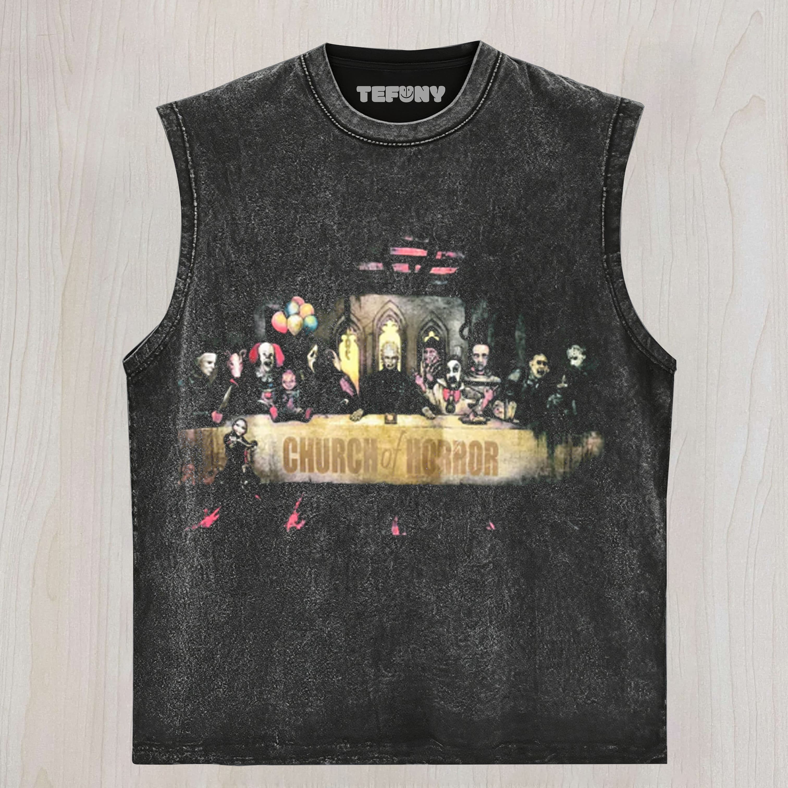 CHURCH OF HORROR GRAPHIC UNISEX TEE, TANK TOP, LAYERED LS, SWEATSHIRT & HOODIE