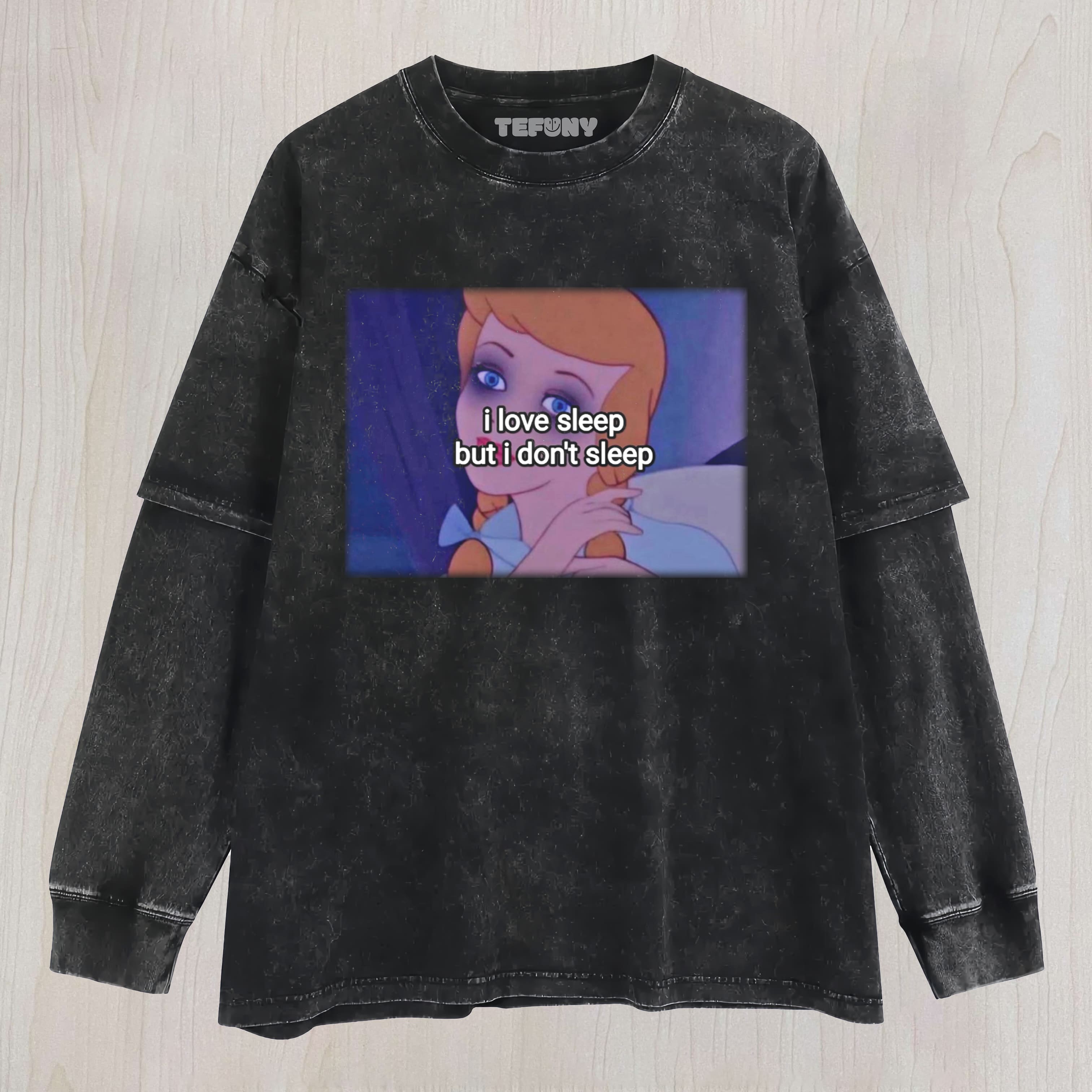 CINDERELLA FUNNY MEME LAYERED LONG SLEEVE