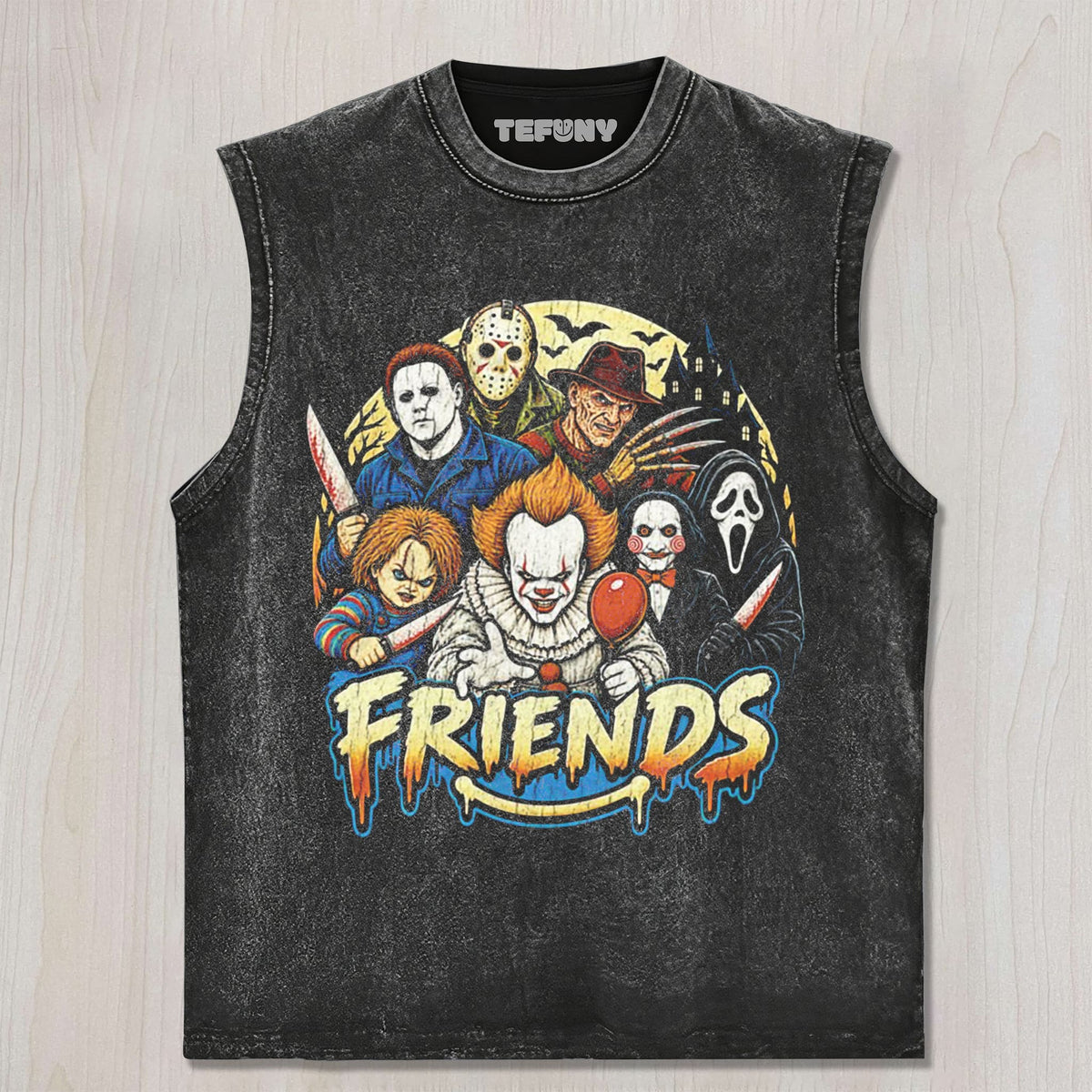 CLASSIC HORROR FRIENDS UNISEX TEE, TANK TOP, LAYERED LS, SWEATSHIRT & HOODIE