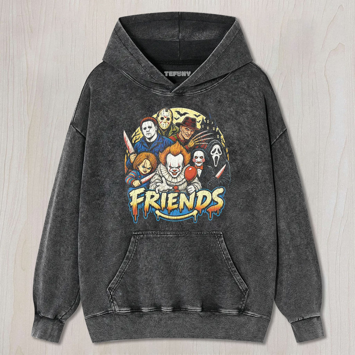 CLASSIC HORROR FRIENDS UNISEX TEE, TANK TOP, LAYERED LS, SWEATSHIRT & HOODIE