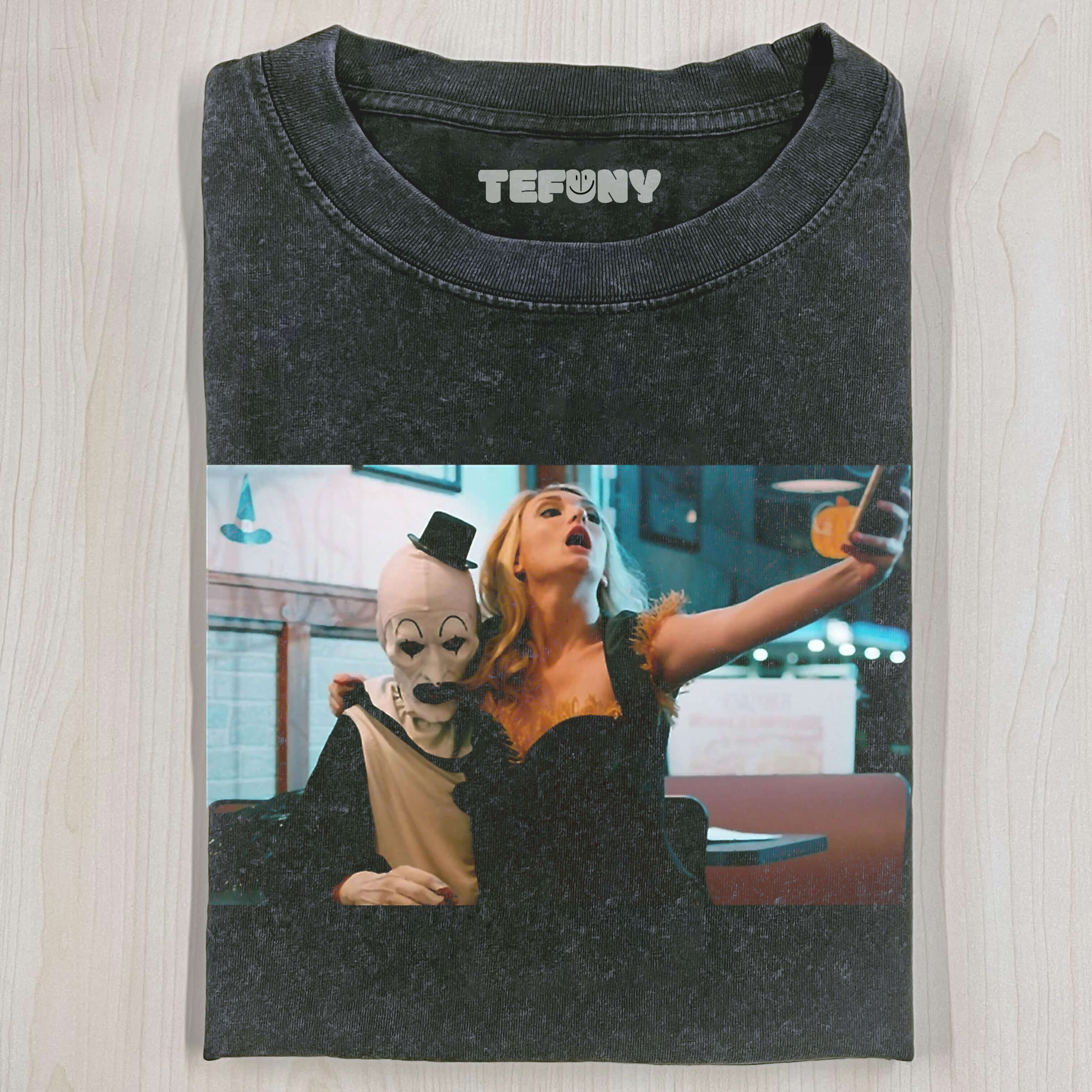 CLOWN ART SELFIE T-SHIRT