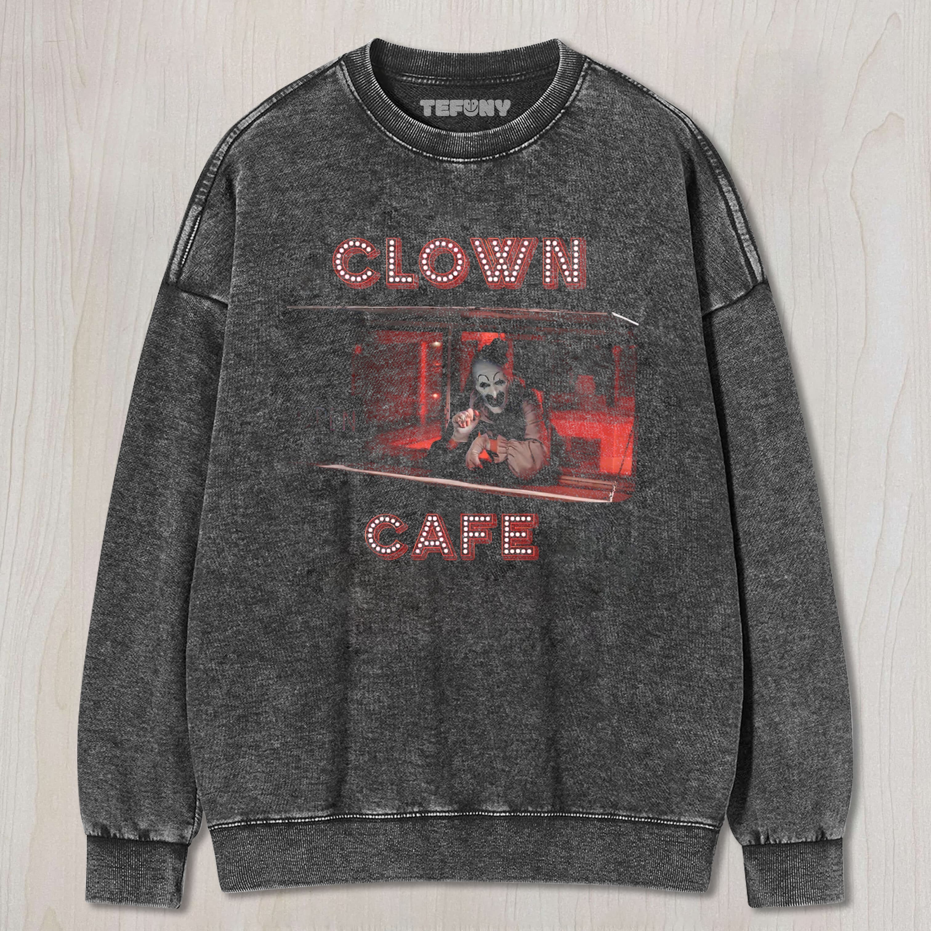CLOWN CAFE UNISEX TEE, TANK TOP, LAYERED LS, SWEATSHIRT & HOODIE