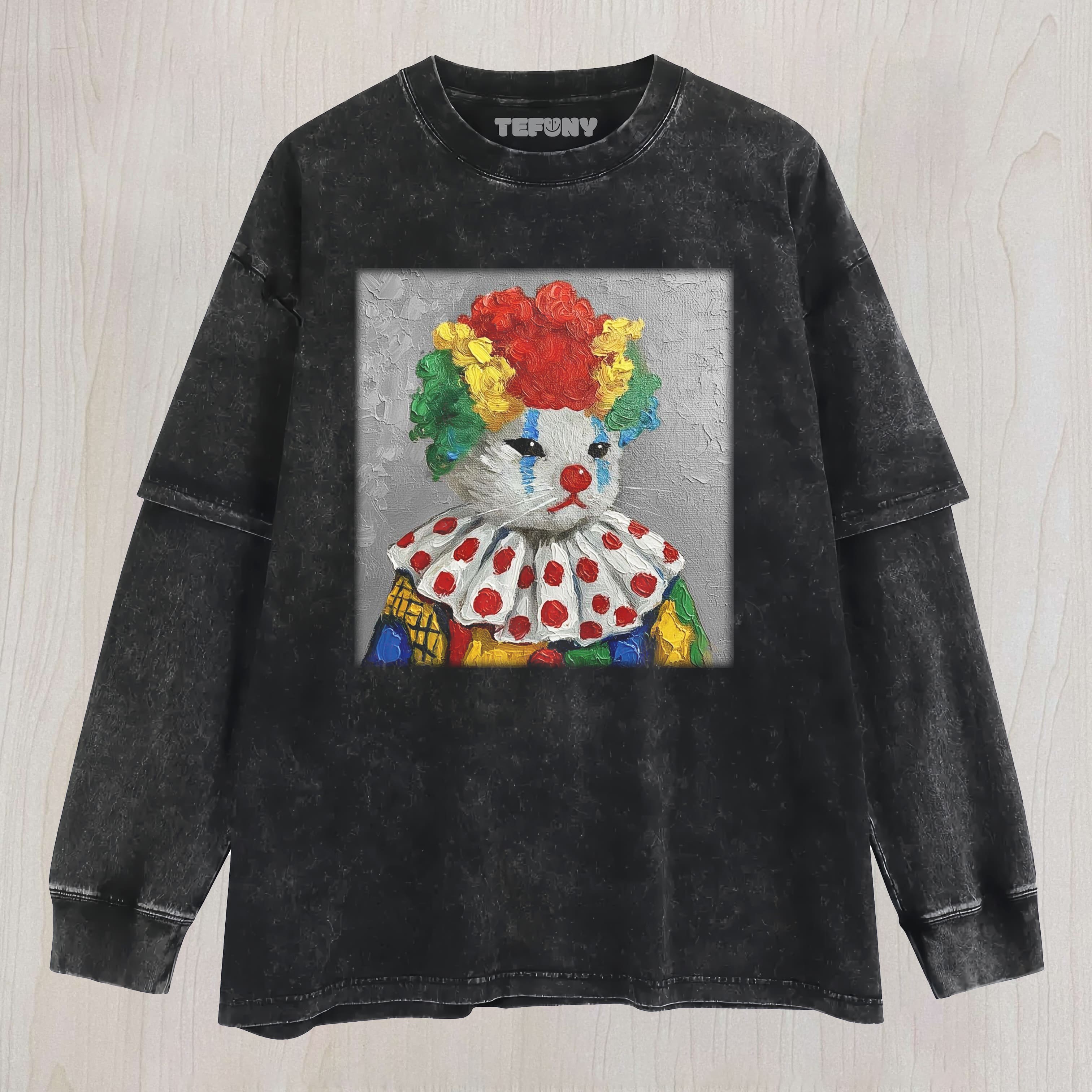 CLOWN CAT LAYERED LONG SLEEVE