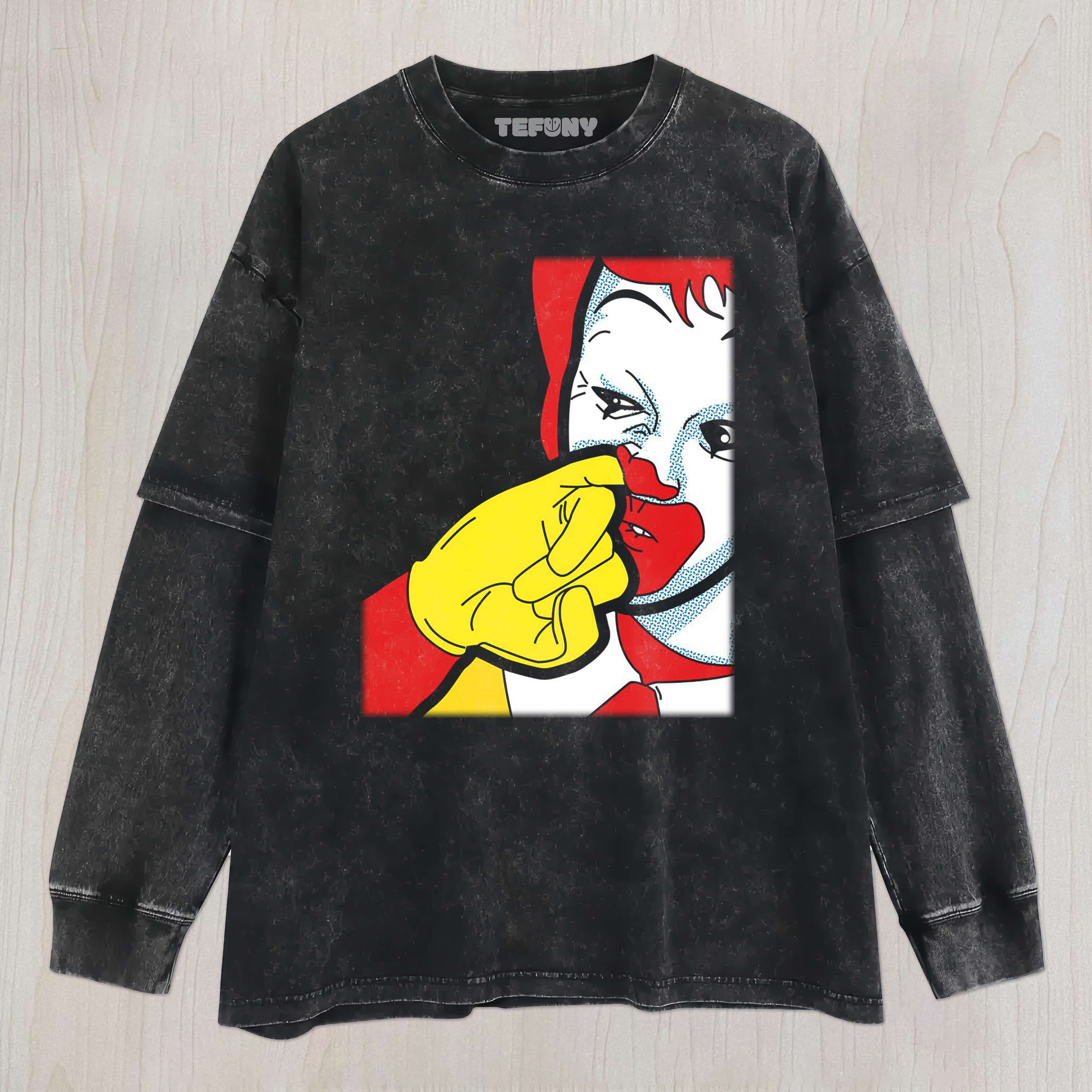 CLOWN PICKING NOSE UNISEX TEE, TANK TOP, LAYERED LS, SWEATSHIRT & HOODIE