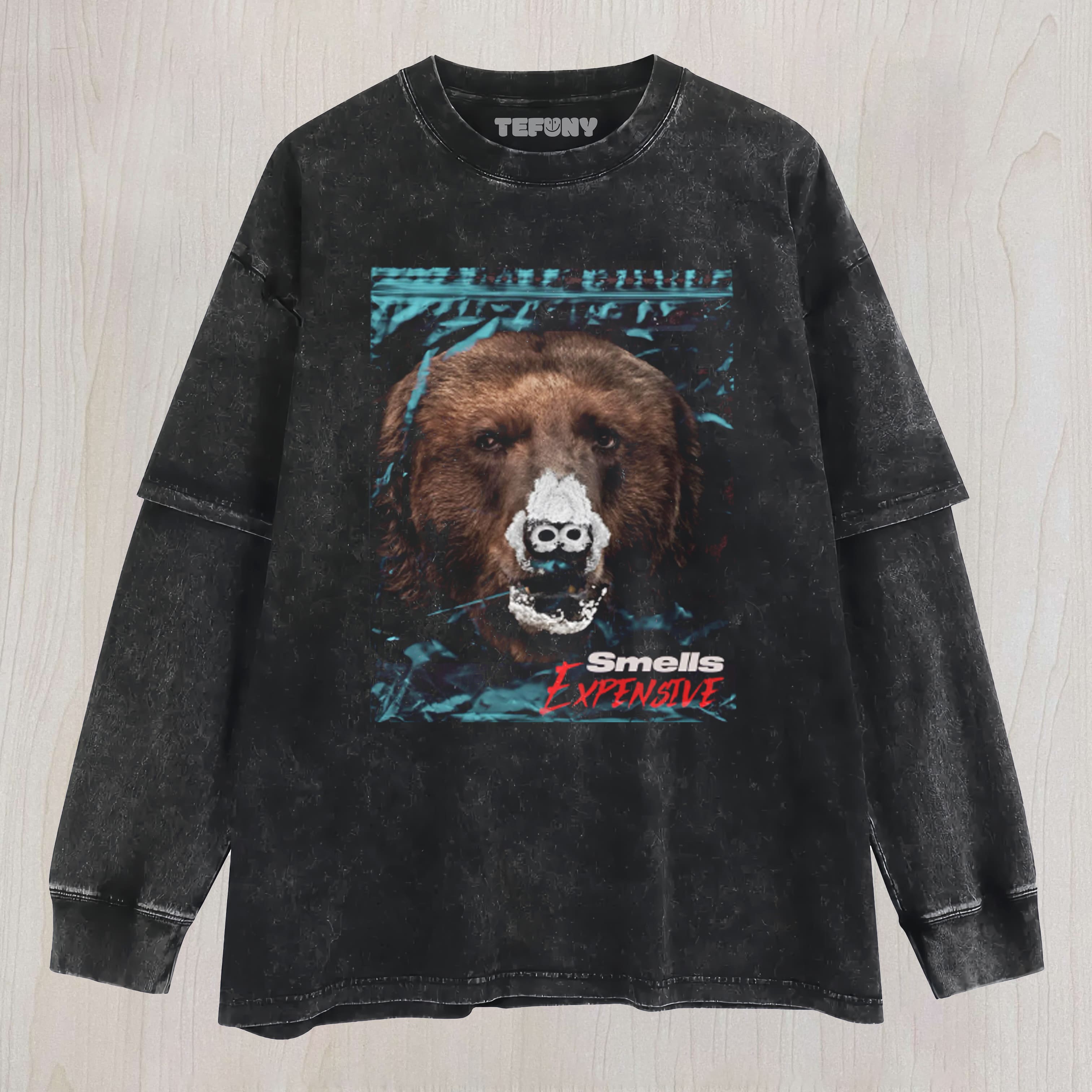 COCAINE BEAR UNISEX TEE, TANK TOP, LAYERED LS, SWEATSHIRT & HOODIE