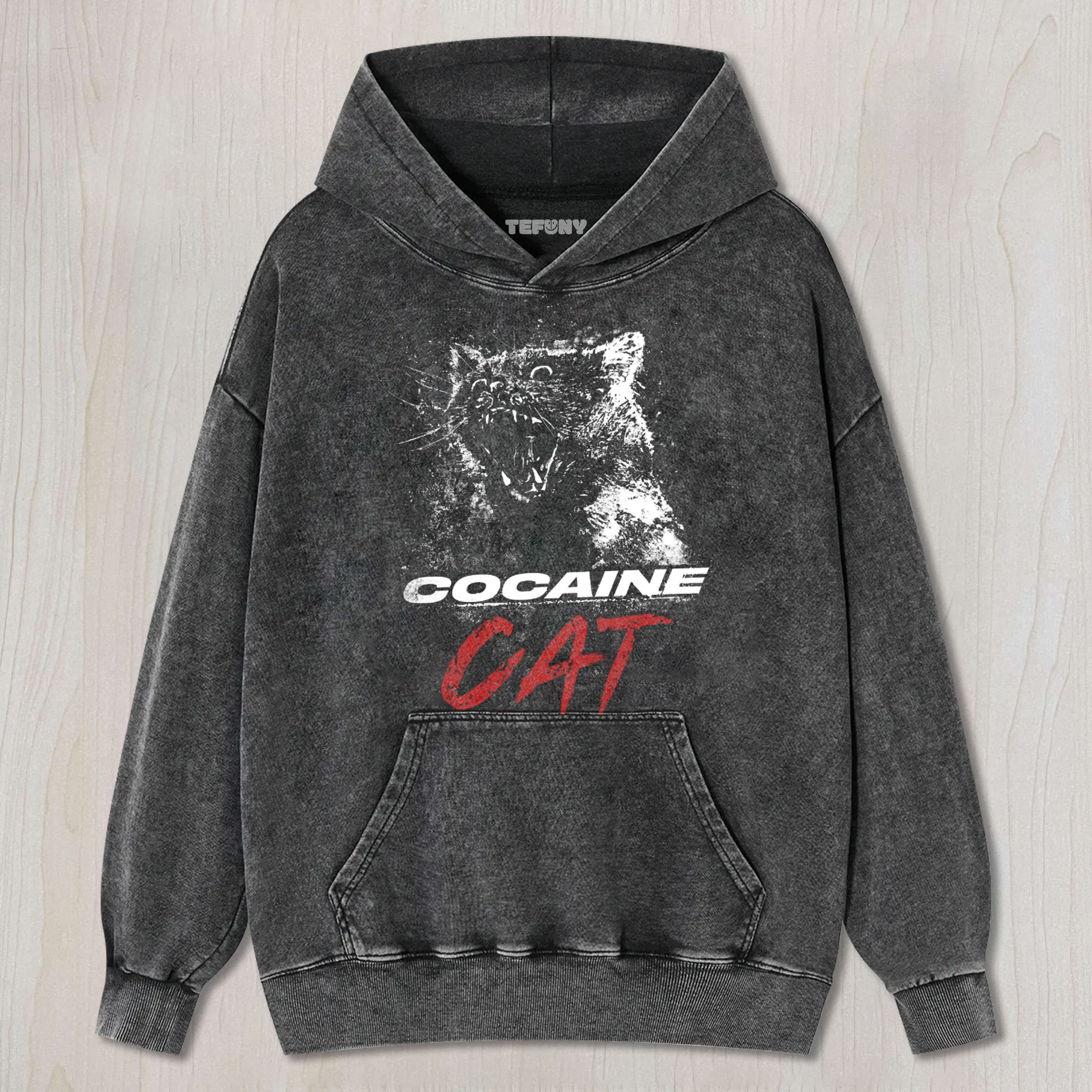 COCAINE CAT MEME UNISEX TEE, TANK TOP, LAYERED LS, SWEATSHIRT & HOODIE