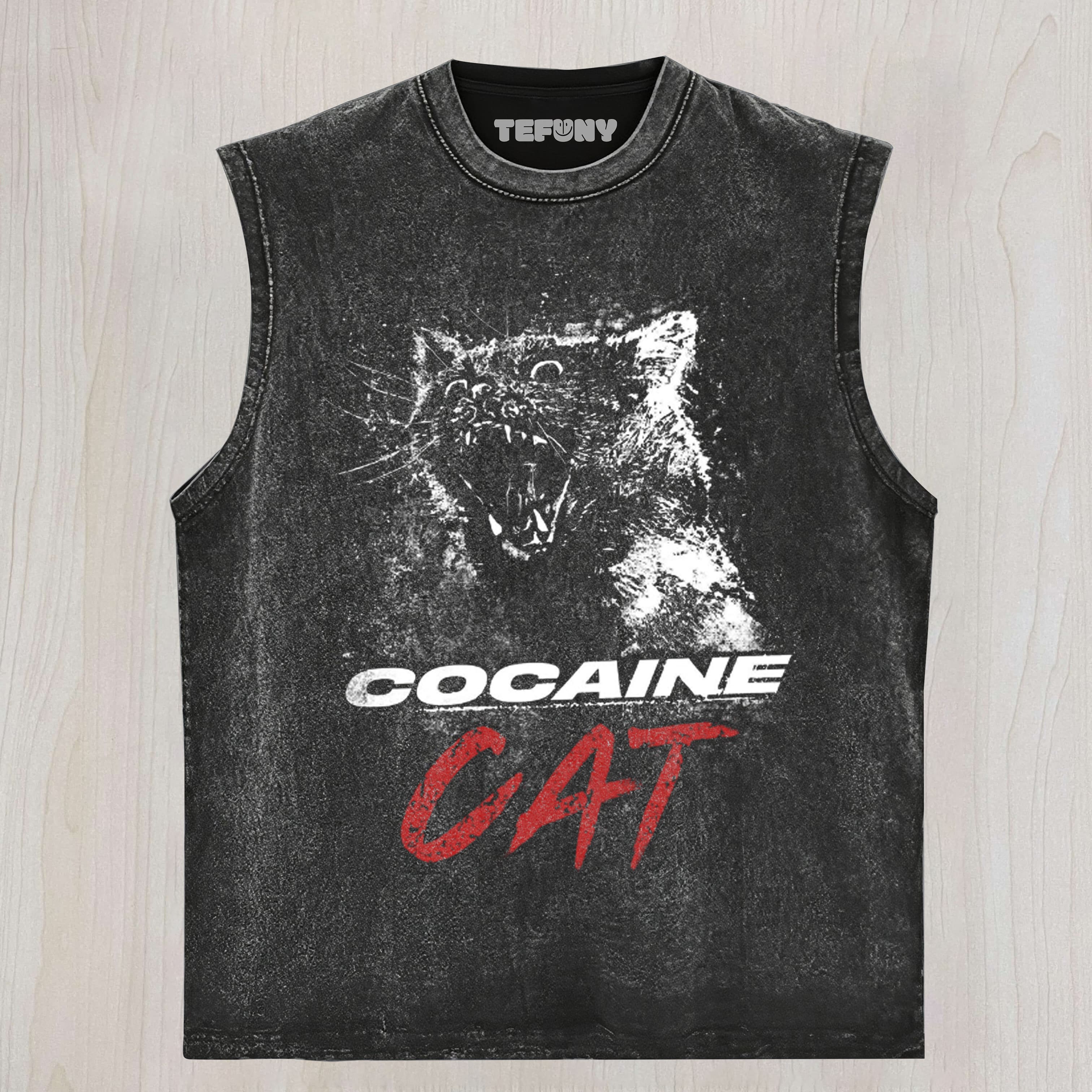 COCAINE CAT MEME UNISEX TEE, TANK TOP, LAYERED LS, SWEATSHIRT & HOODIE