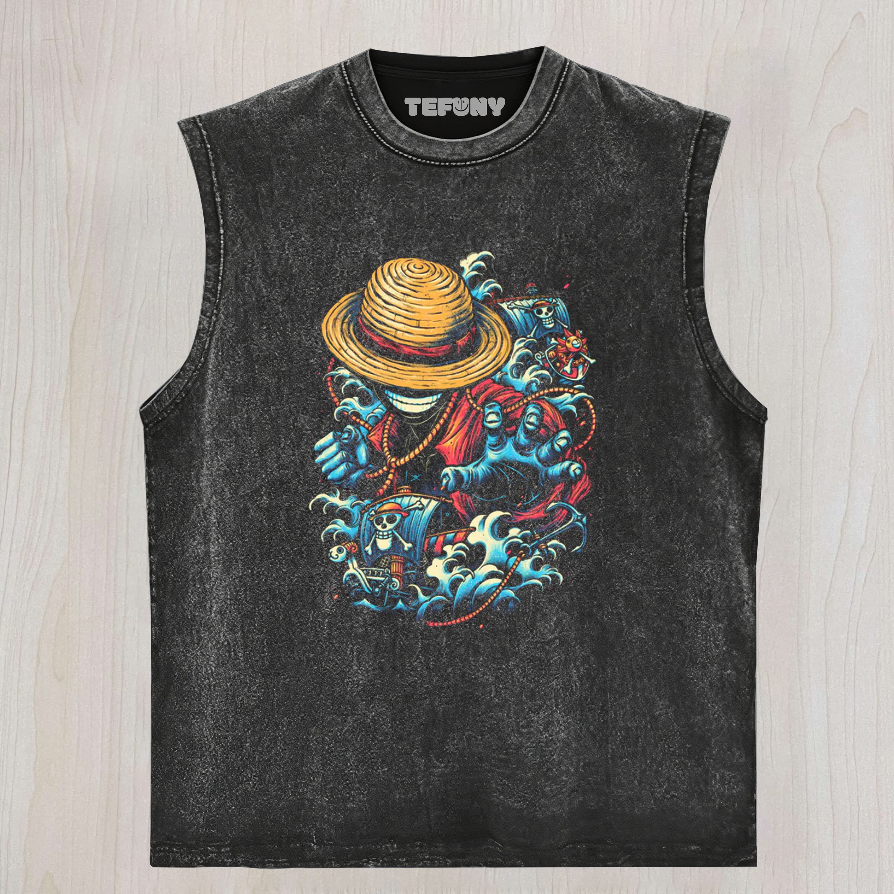 COLORFUL PIRATE UNISEX TEE, TANK TOP, LAYERED LS, SWEATSHIRT & HOODIE
