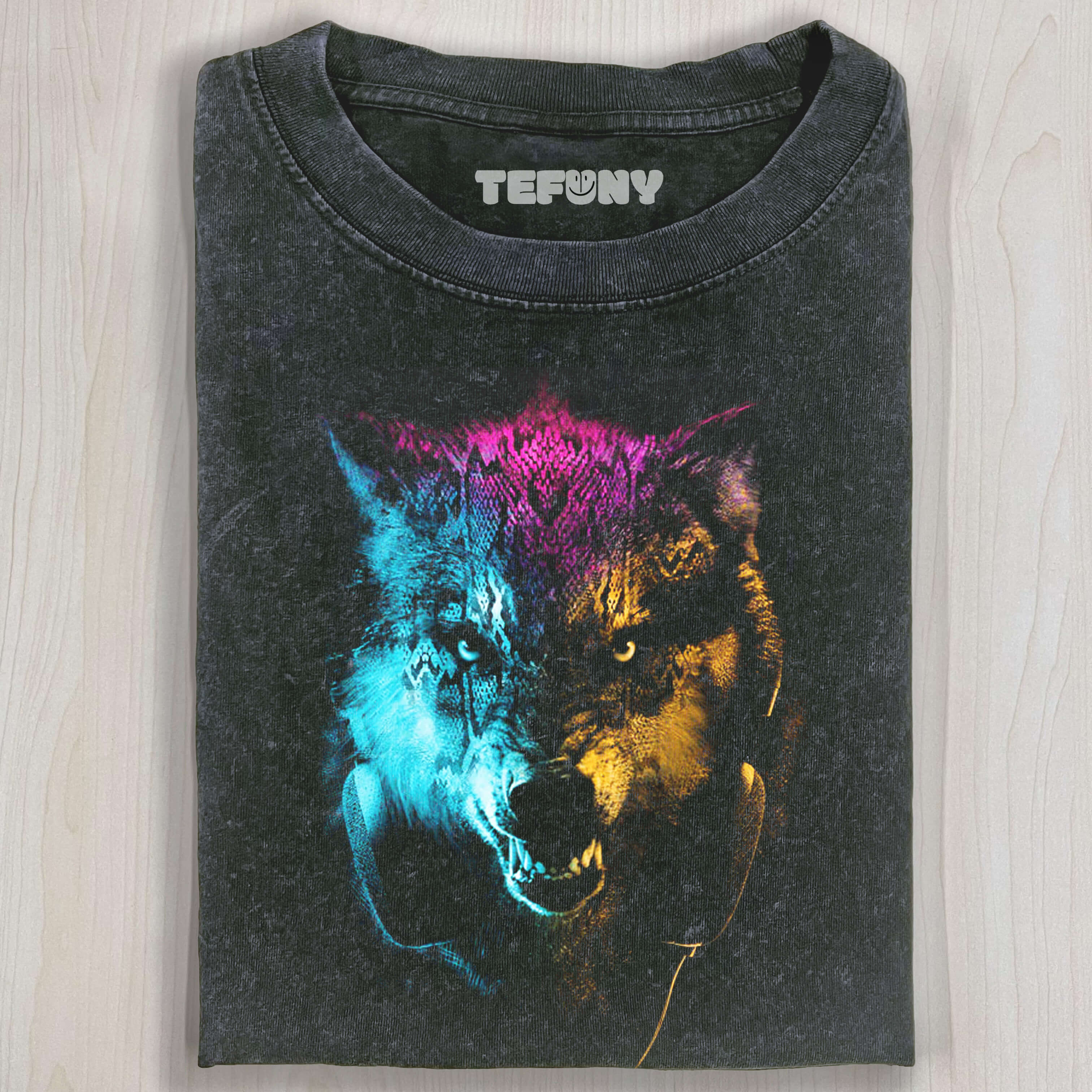 COLORFUL WOLF T-SHIRT