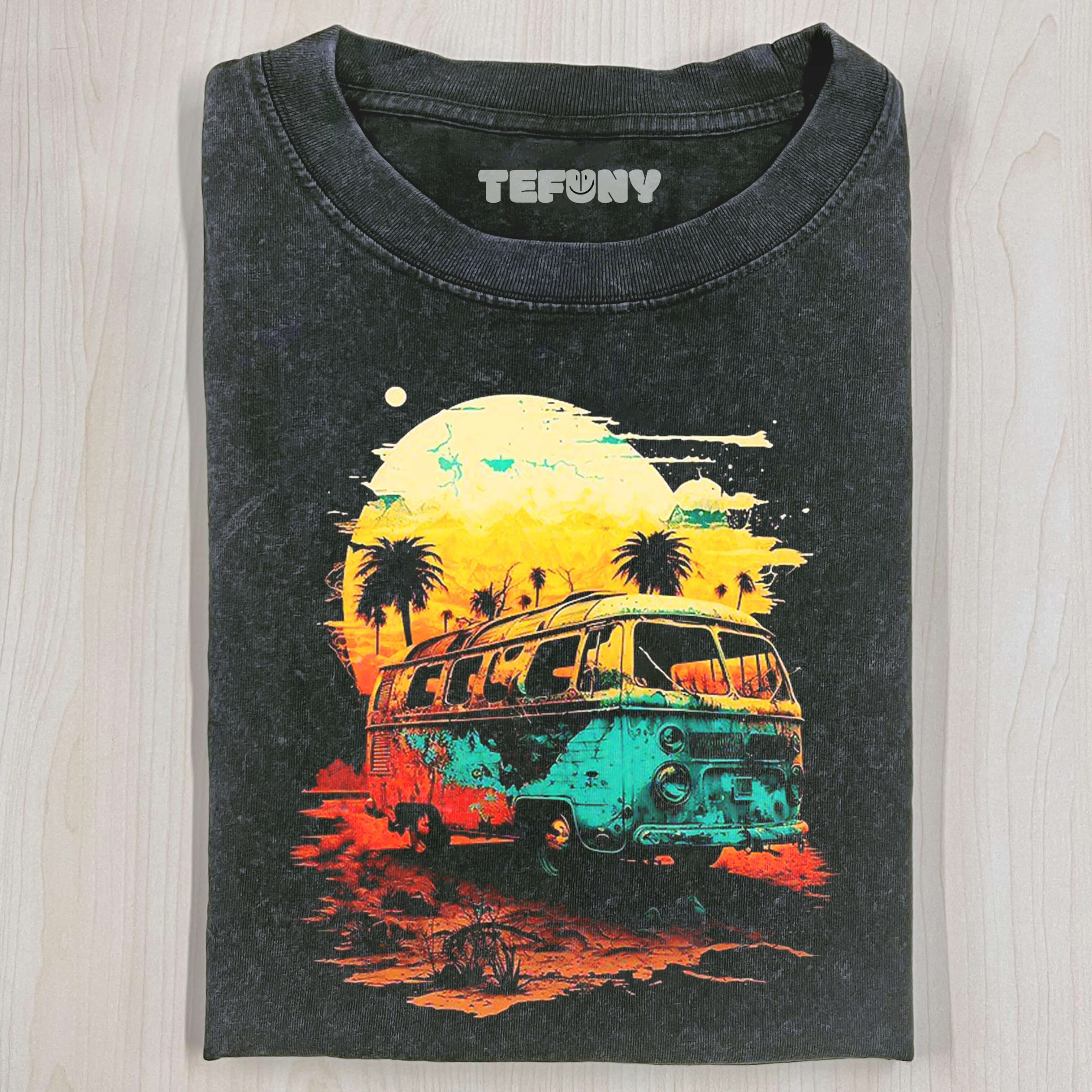 COLORFUL BEACH AT THE SEASIDET-SHIRT