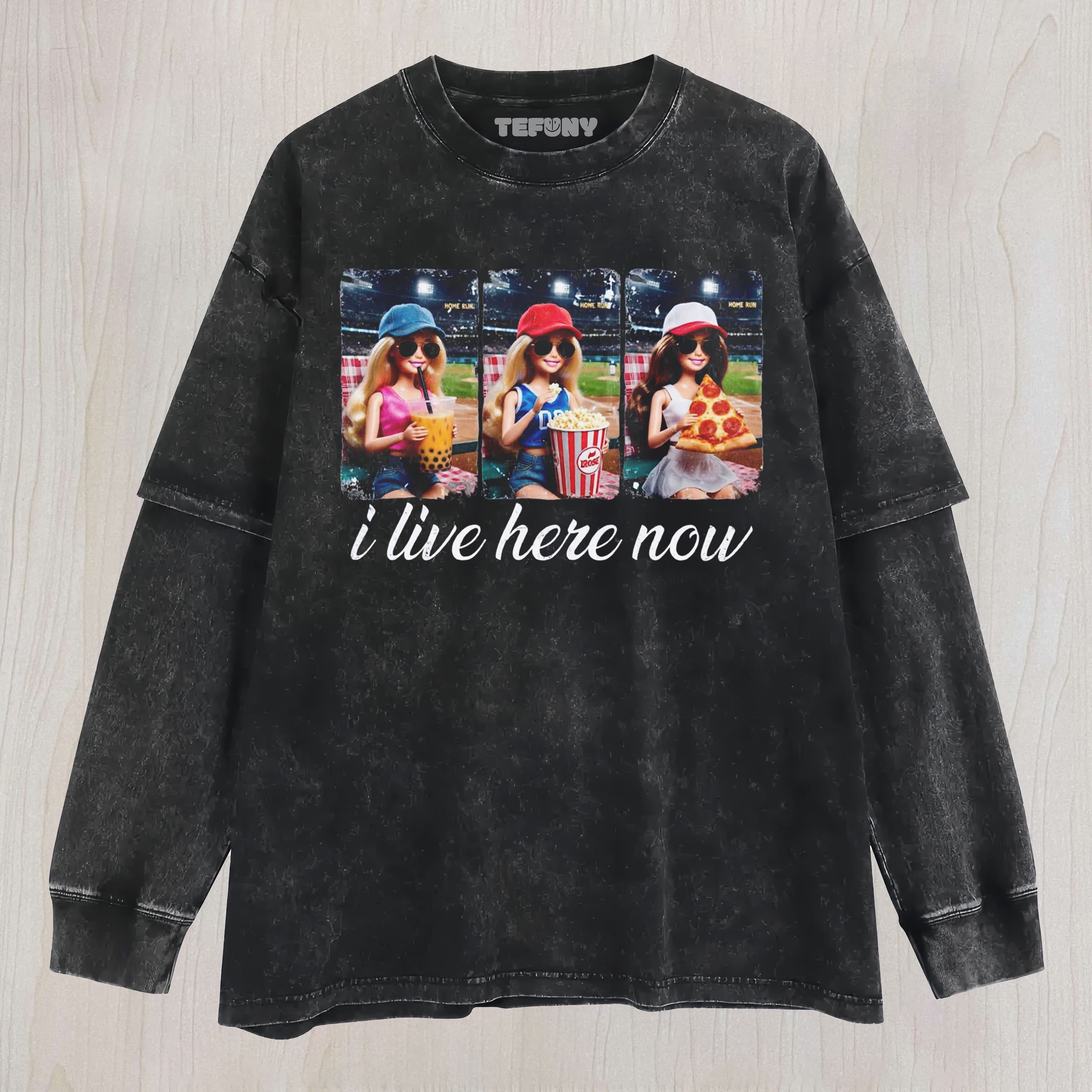 COMFORT COLORS BARBIE BALLFIELD DARK UNISEX TEE, TANK TOP, LAYERED LS, SWEATSHIRT & HOODIE