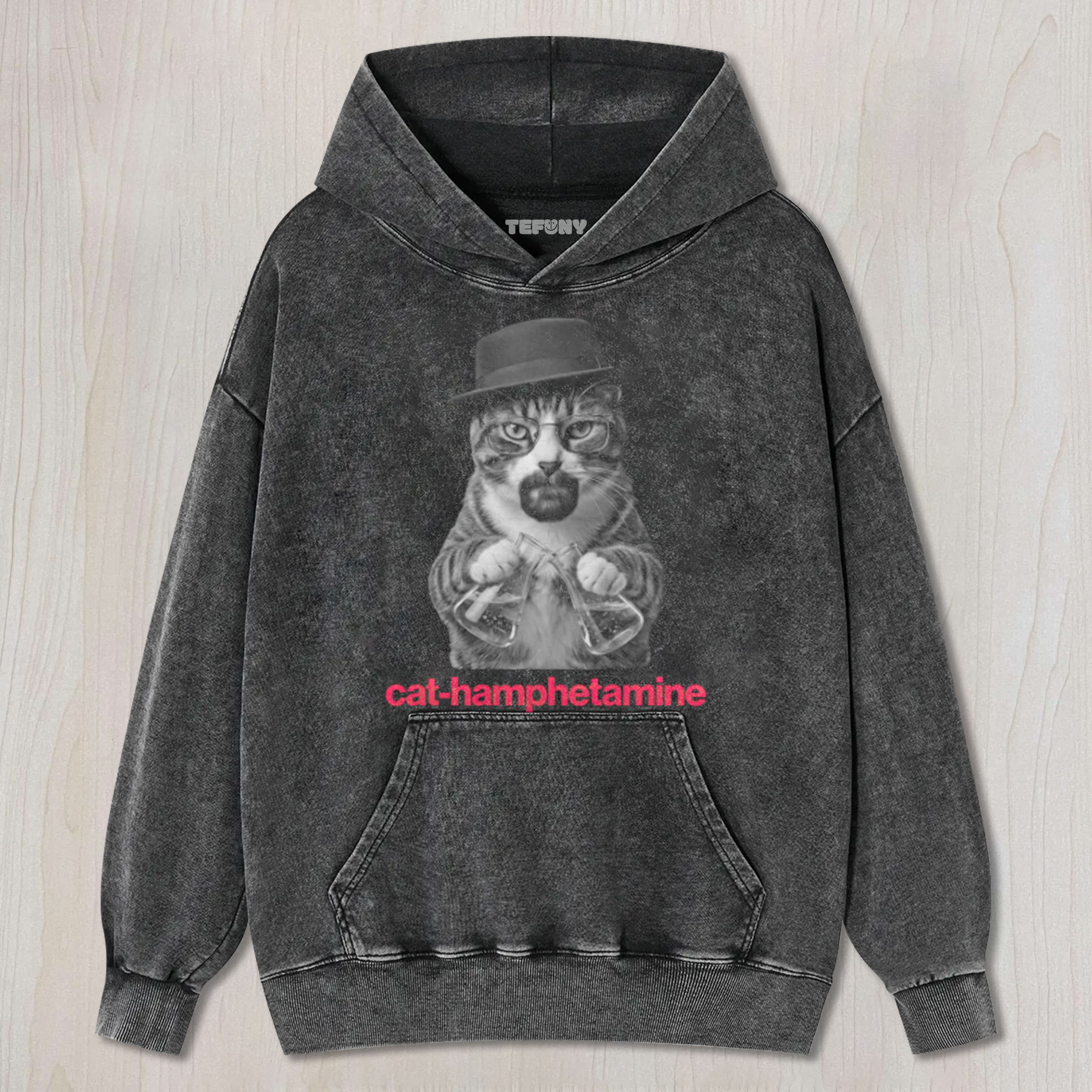 COMFORT COLORS FUNNY HEISENBERG CAT UNISEX TEE, TANK TOP, LAYERED LS, SWEATSHIRT & HOODIE
