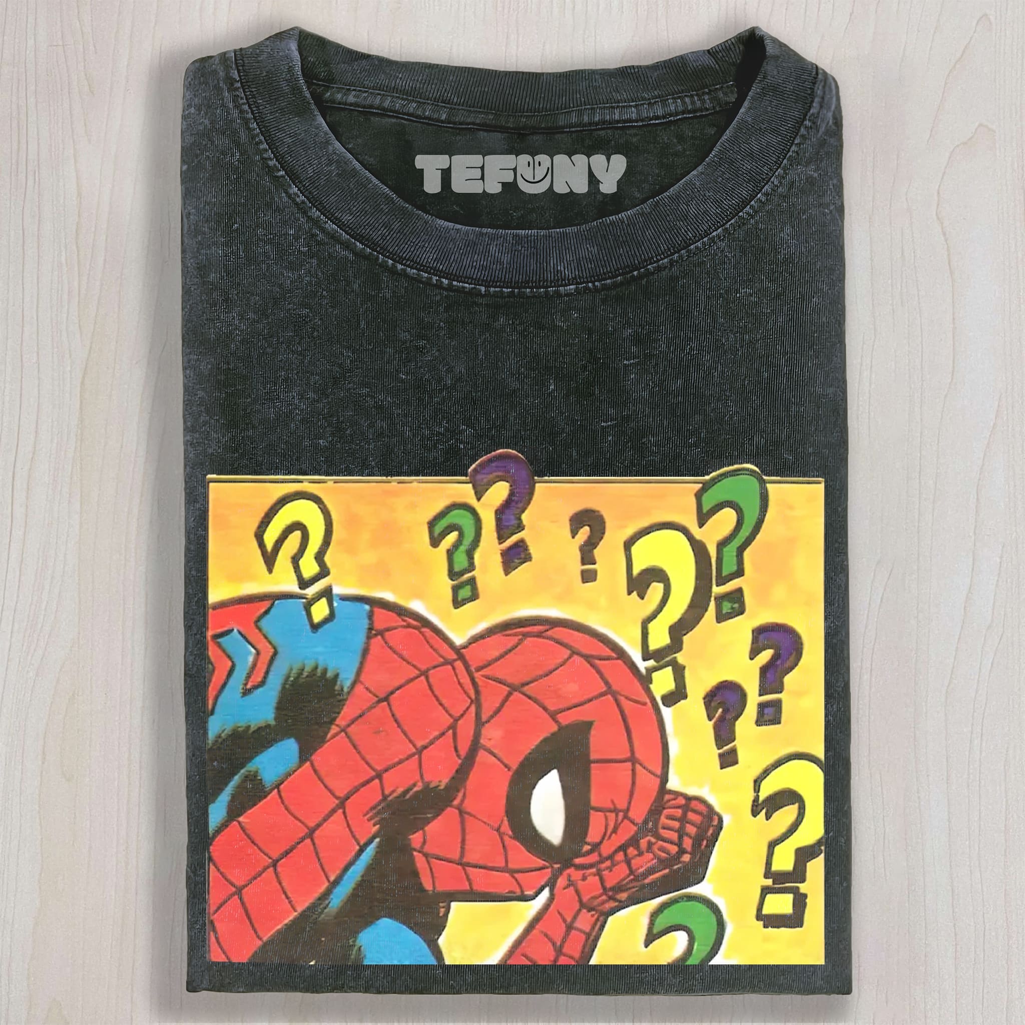 CONFUSED SPIDER-MAN UNISEX TEE, TANK TOP, LAYERED LS, SWEATSHIRT & HOODIE