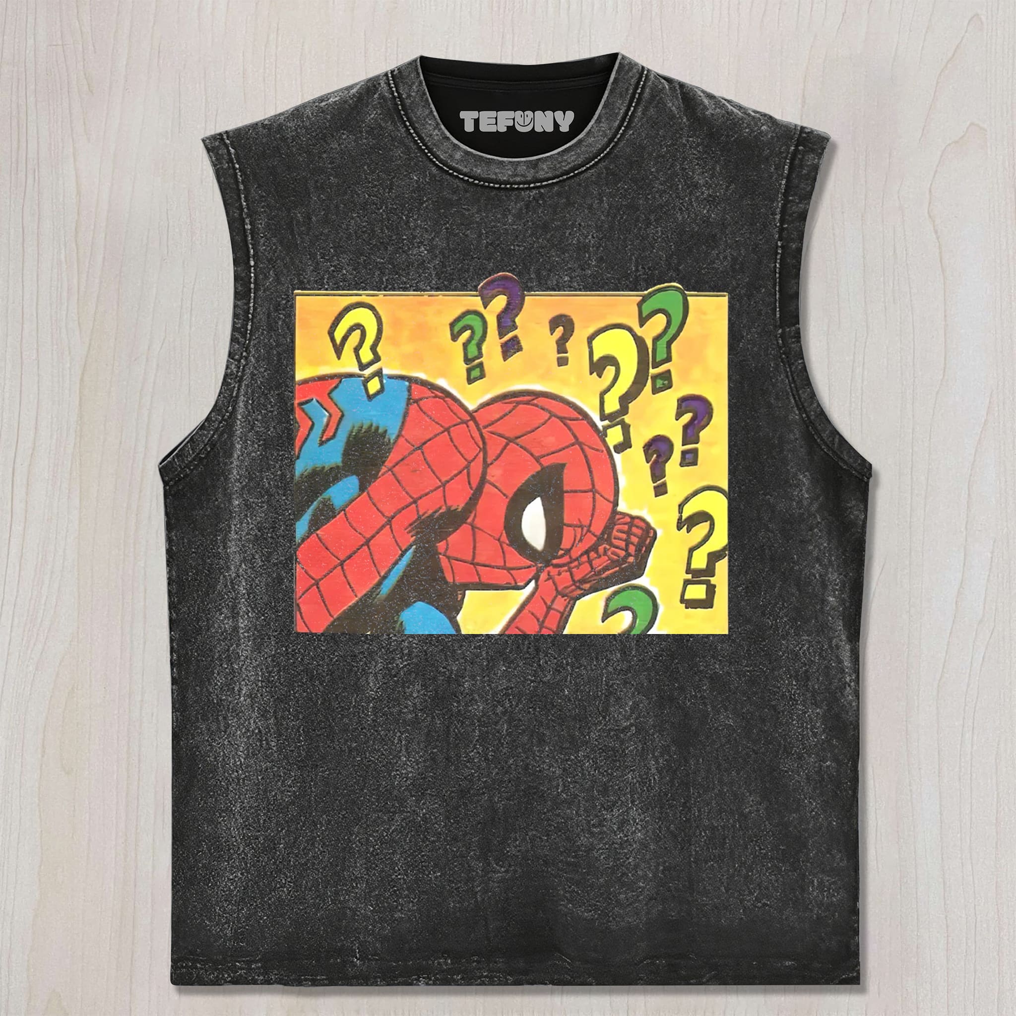 CONFUSED SPIDER-MAN UNISEX TEE, TANK TOP, LAYERED LS, SWEATSHIRT & HOODIE