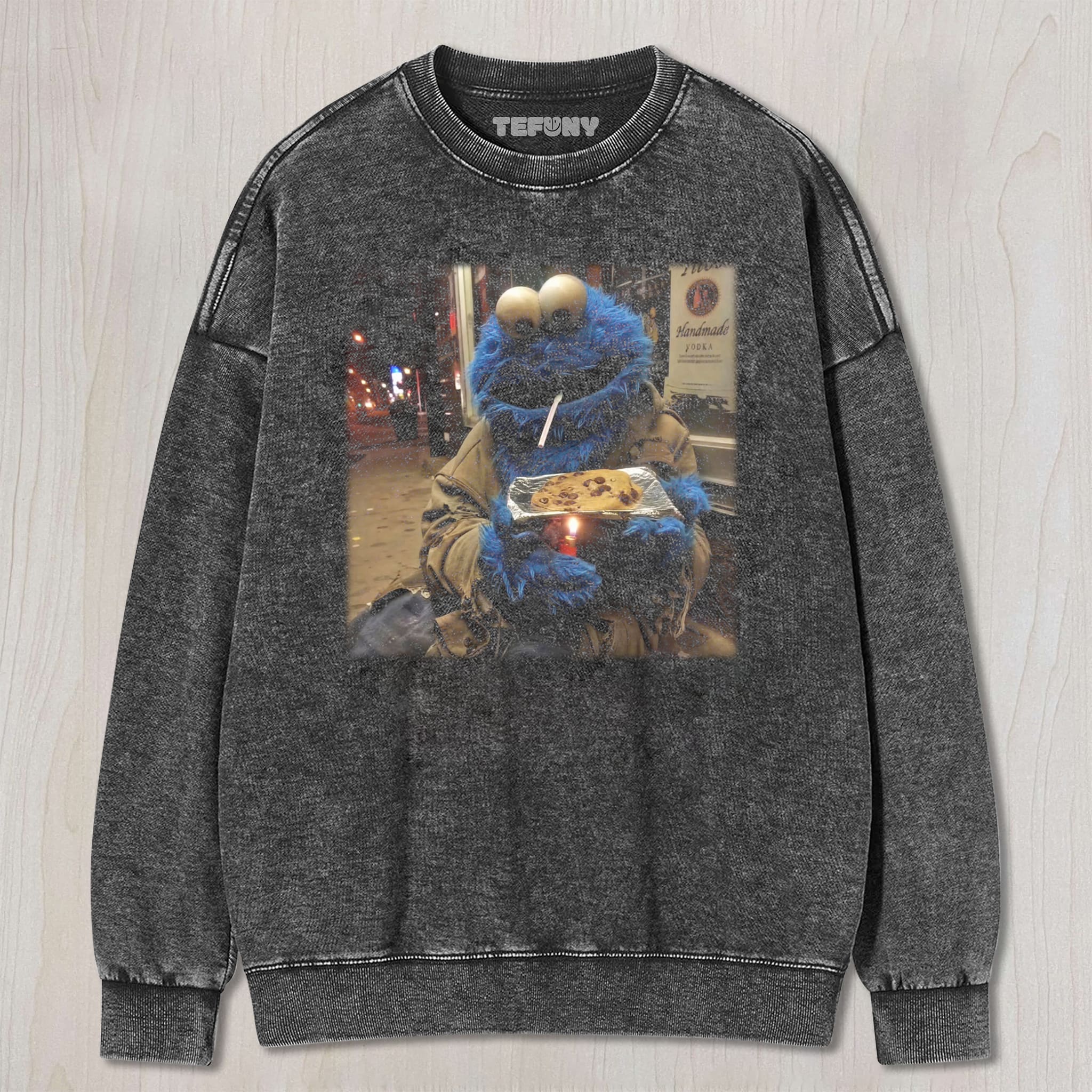 COOKIE MONSTER BAKED COOKIES UNISEX TEE, TANK TOP, LAYERED LS, SWEATSHIRT & HOODIE