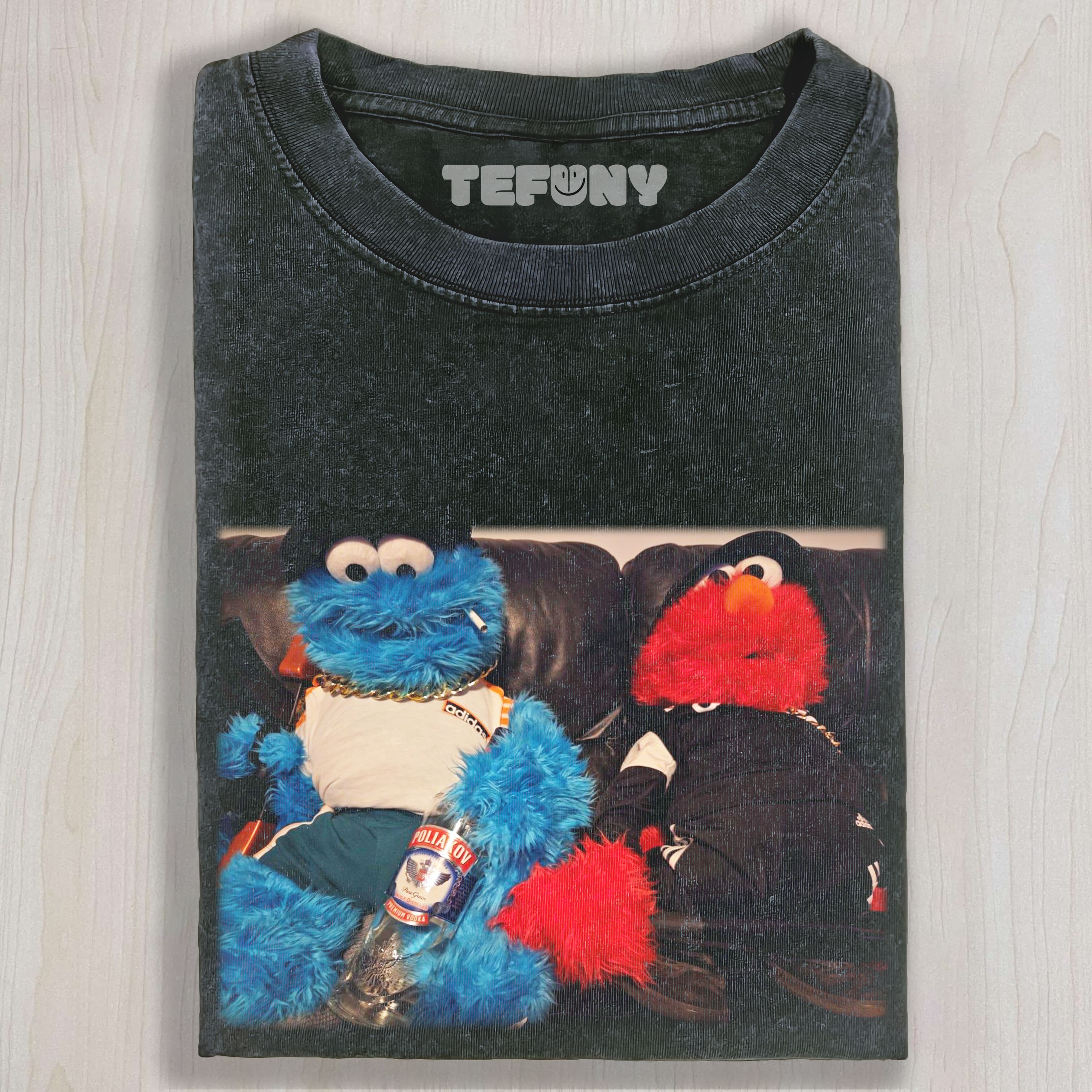 COOKIE MONSTER AND ELMO UNISEX TEE, TANK TOP, LAYERED LS, SWEATSHIRT & HOODIE