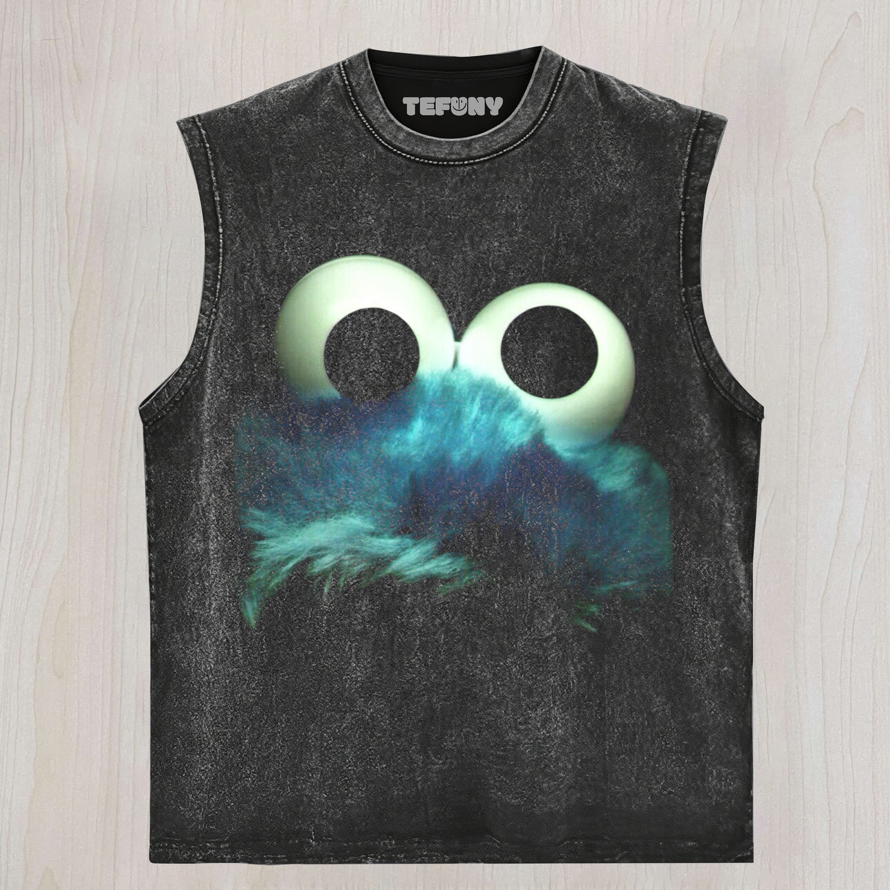 COOKIE MONSTER BIG FACE TANK TOP