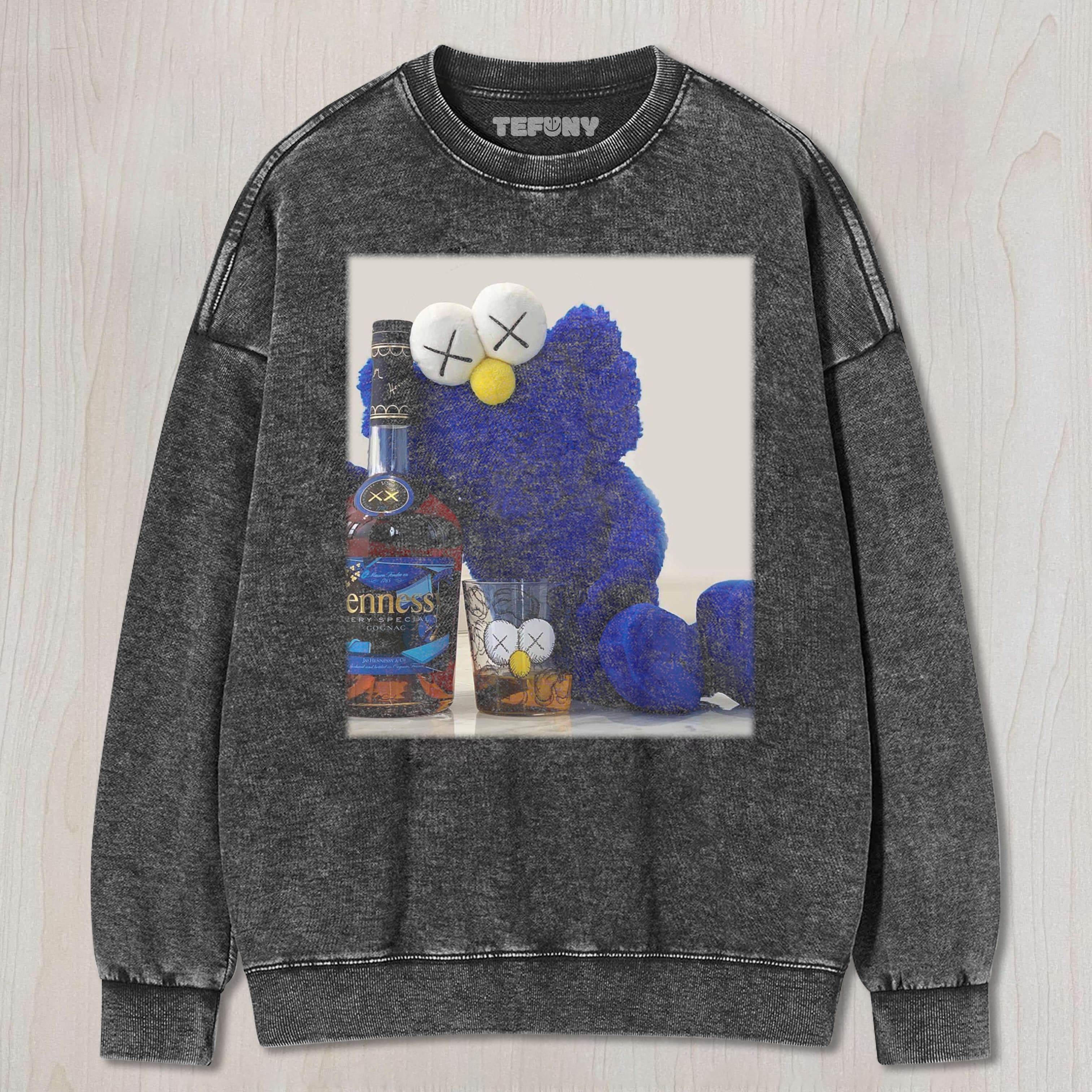 COOKIE MONSTER IS DRUNK UNISEX TEE, TANK TOP, LAYERED LS, SWEATSHIRT & HOODIE