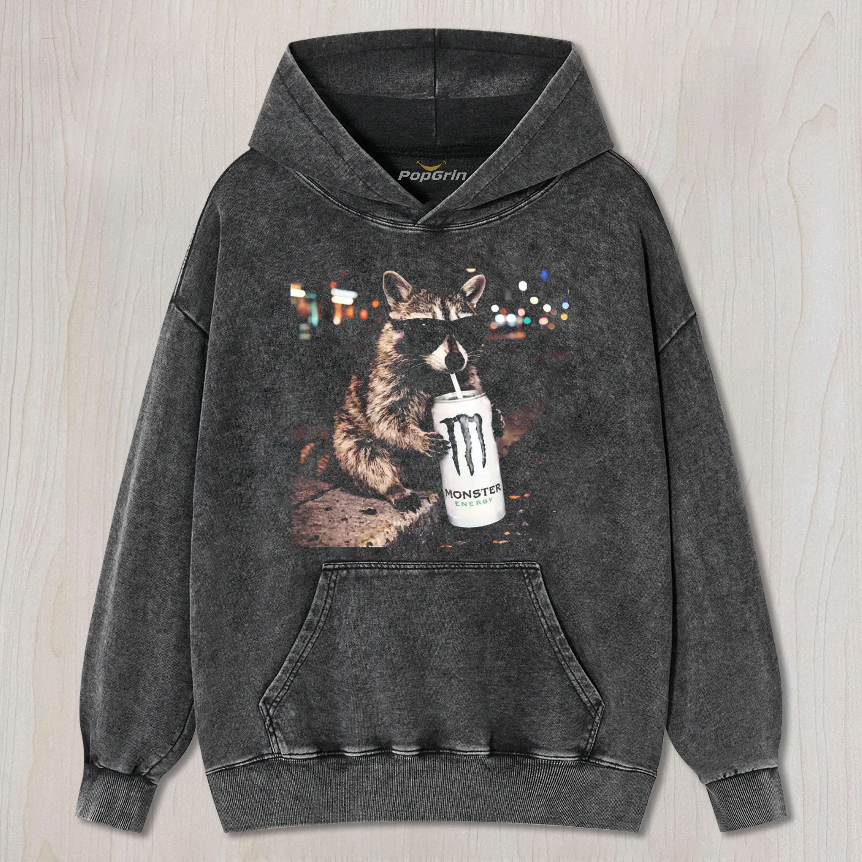 COOL RACCOON MONSTER ENERGY DRINK GRAPHIC UNISEX TEE, TANK TOP, LAYERED LS, SWEATSHIRT & HOODIE