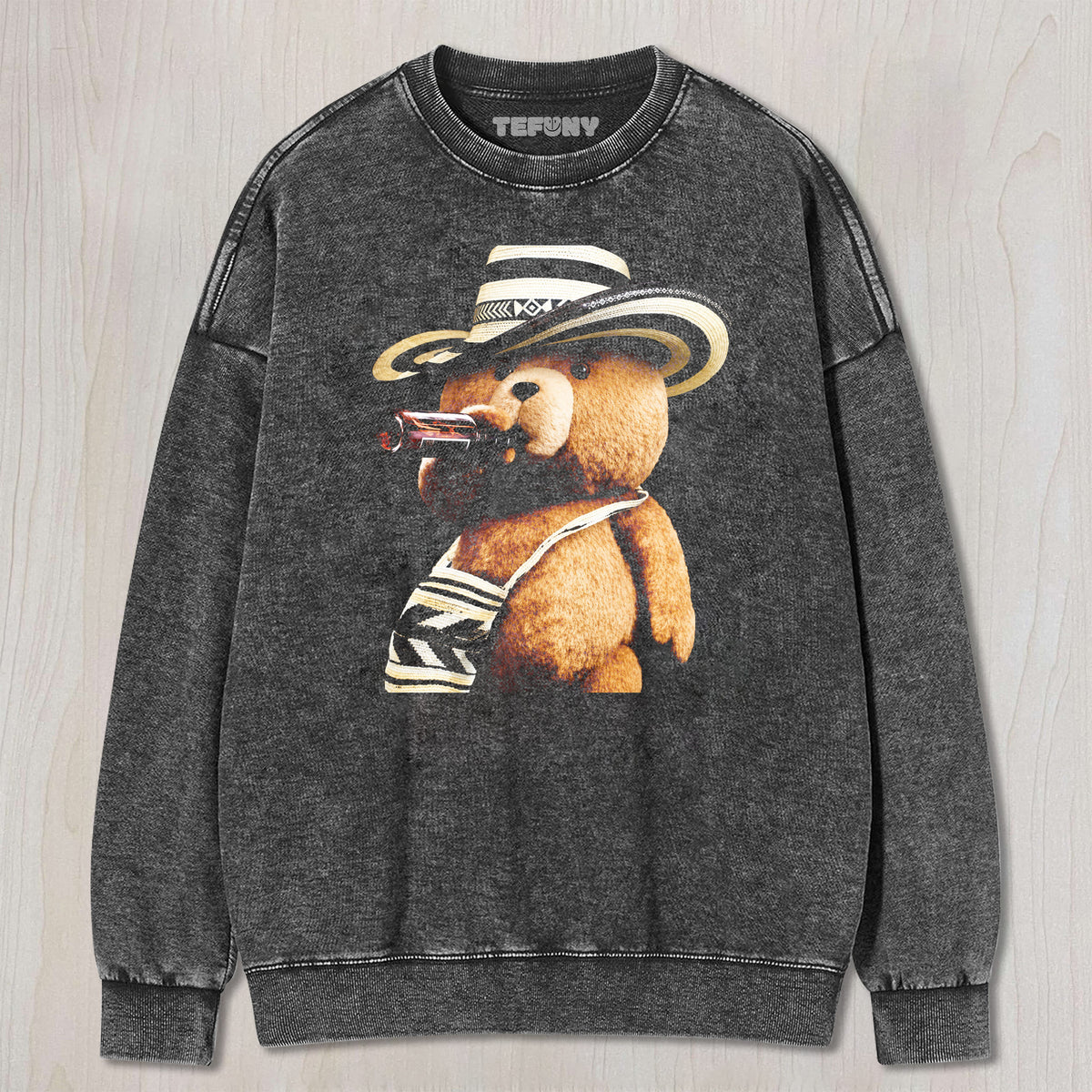 COWBOY TED DRINKING UNISEX TEE, TANK TOP, LAYERED LS, SWEATSHIRT & HOODIE