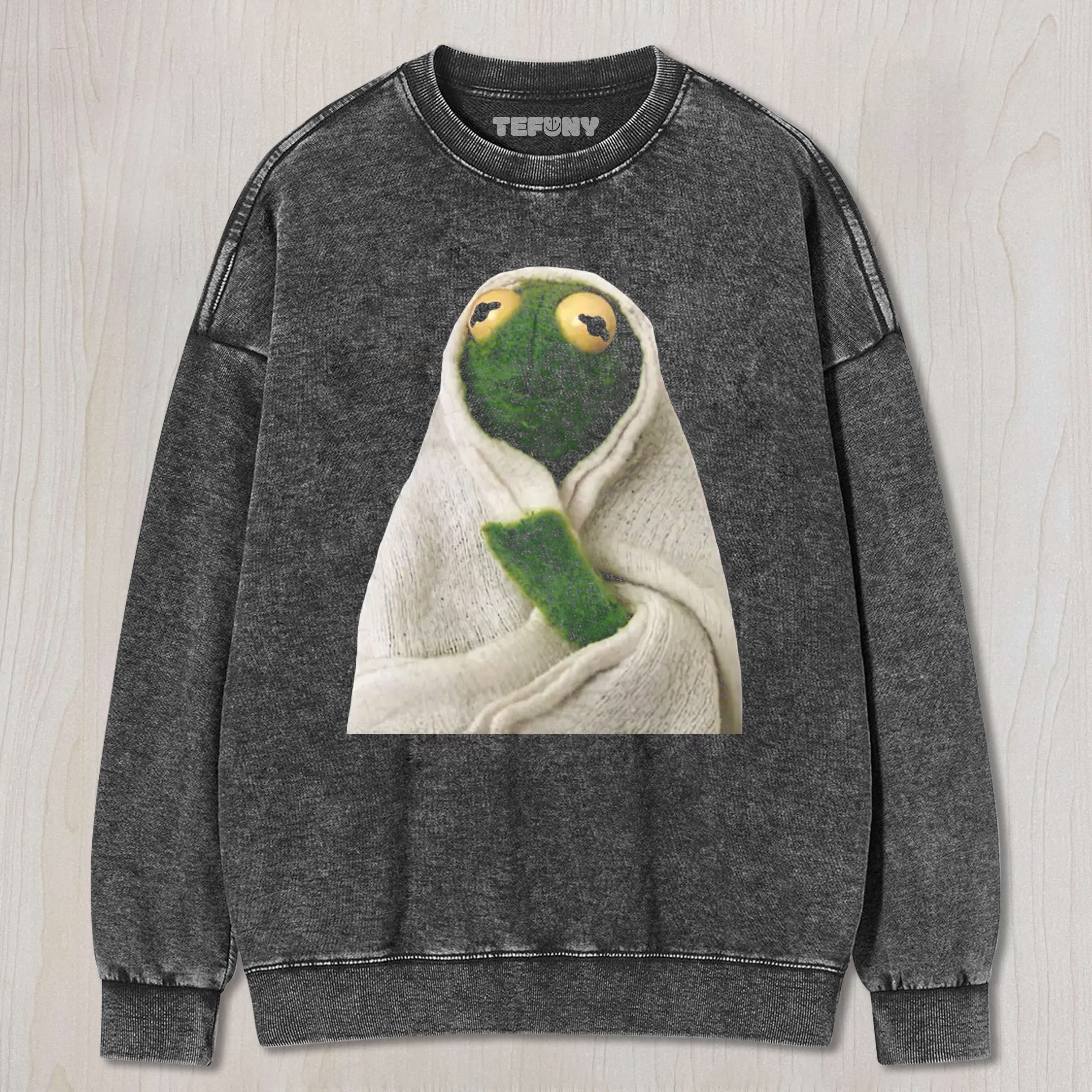 COZY BLANKET FROG MEME VINTAGE UNISEX TEE, TANK TOP, LAYERED LS, SWEATSHIRT & HOODIE