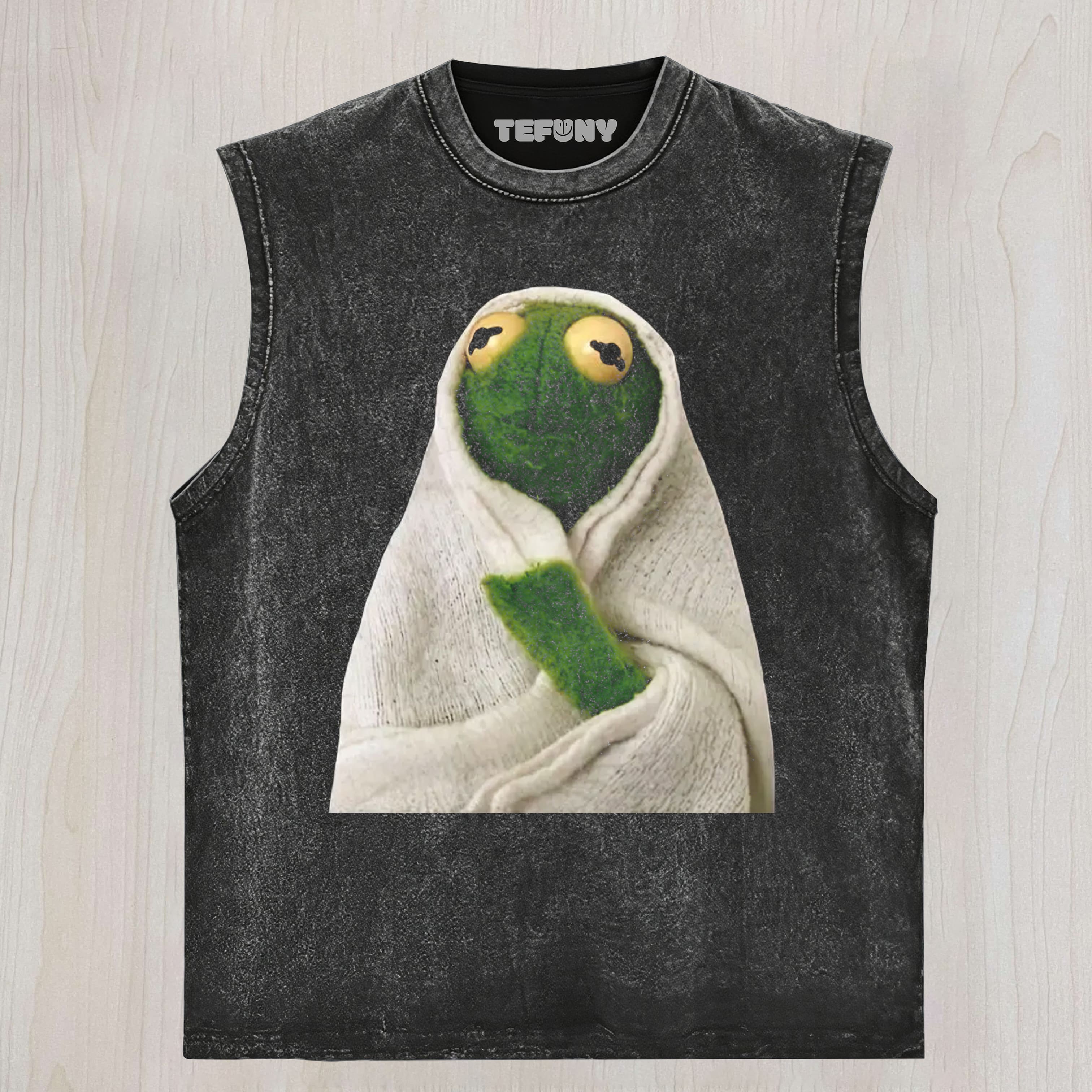 COZY BLANKET FROG MEME VINTAGE UNISEX TEE, TANK TOP, LAYERED LS, SWEATSHIRT & HOODIE