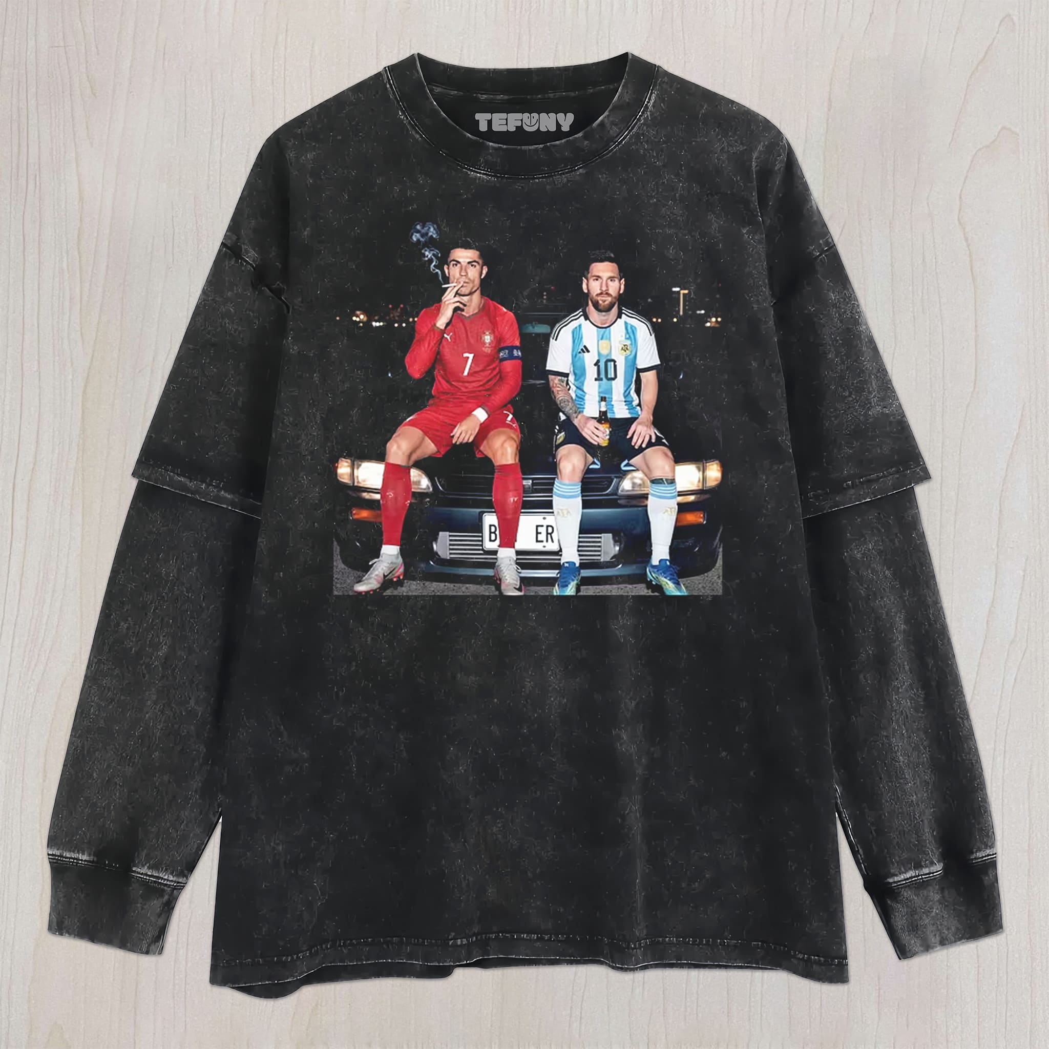 CR7 & MESSI V1 UNISEX TEE, TANK TOP, LAYERED LS, SWEATSHIRT & HOODIE