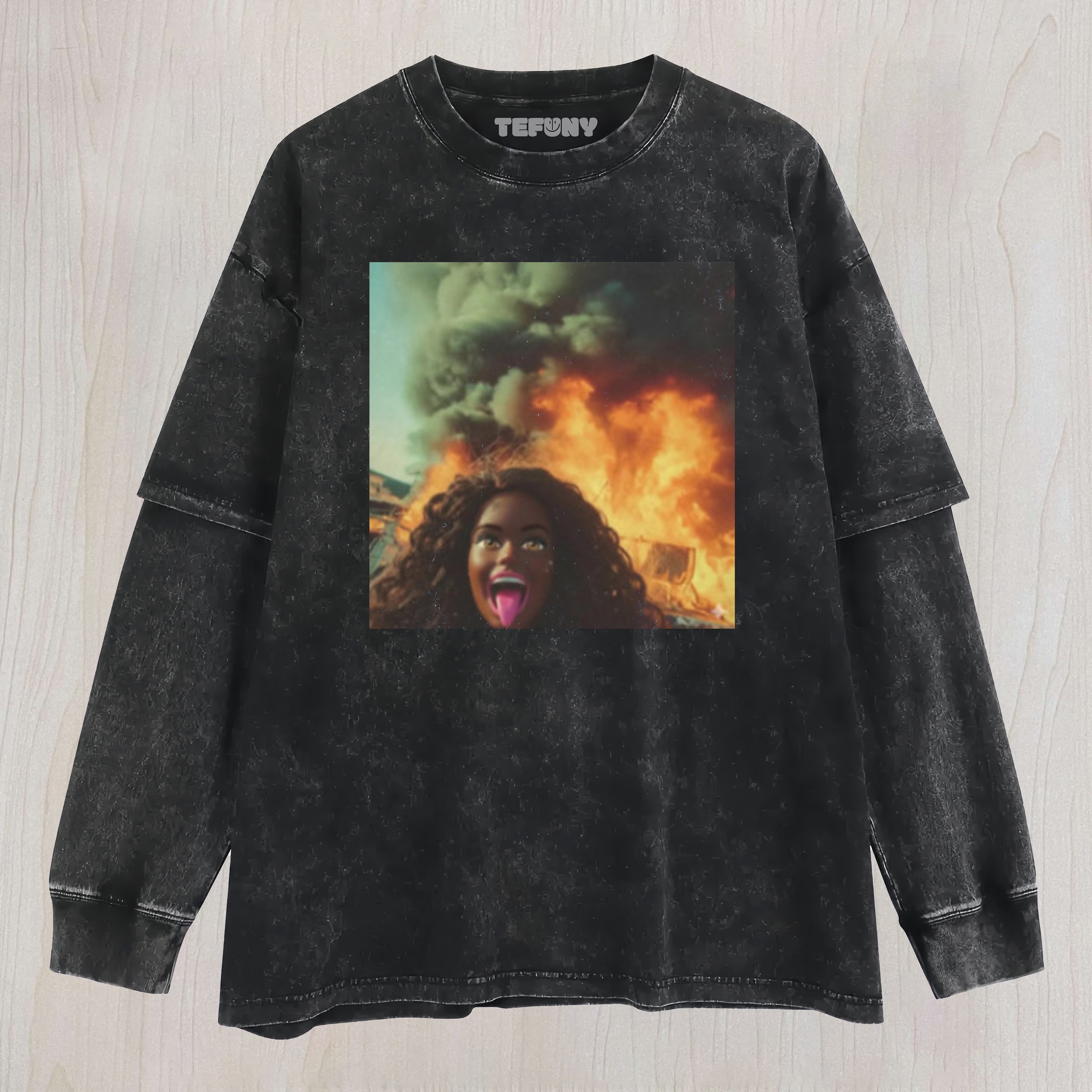 CRASHOUT BARBIE UNISEX TEE, TANK TOP, LAYERED LS, SWEATSHIRT & HOODIE