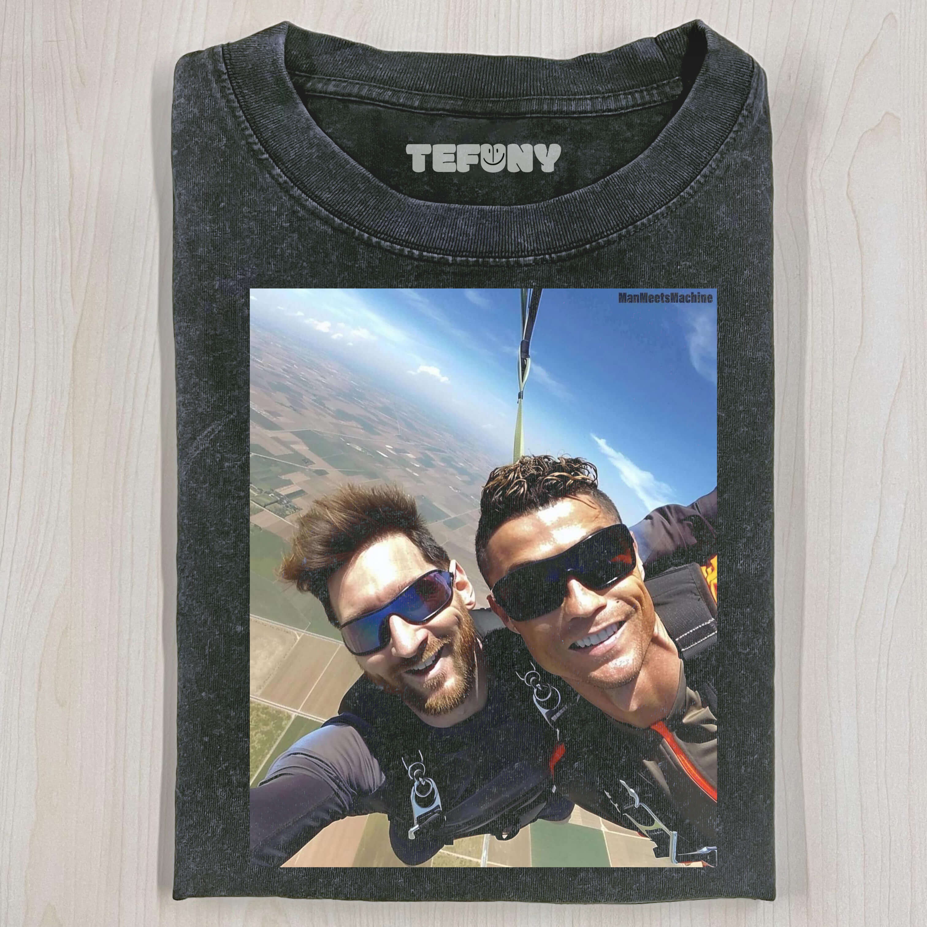 CRISTIANO RONALDO AND LIONEL MESSI A3 T-SHIRTS