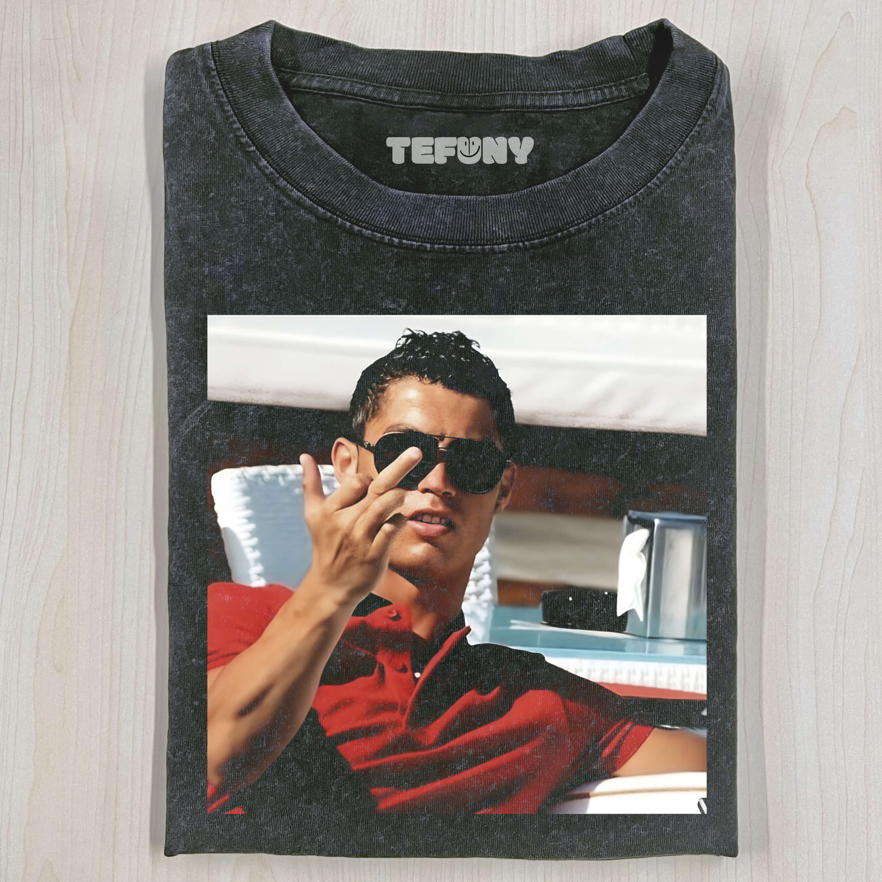 CRISTIANO RONALDO MIDDLE FINGER T-SHIRT