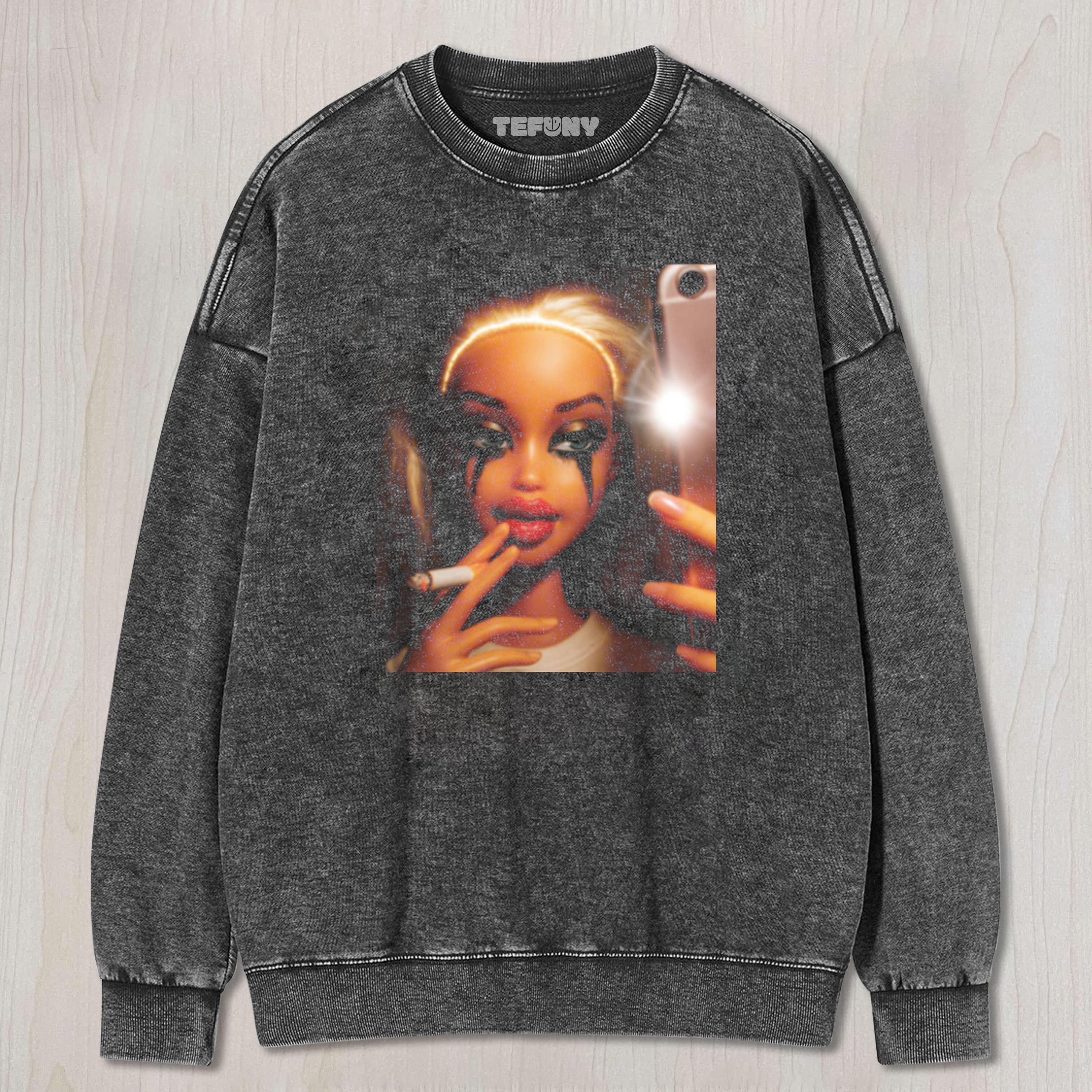 CRYING WITH FLASH UNISEX TEE, TANK TOP, LAYERED LS, SWEATSHIRT & HOODIE