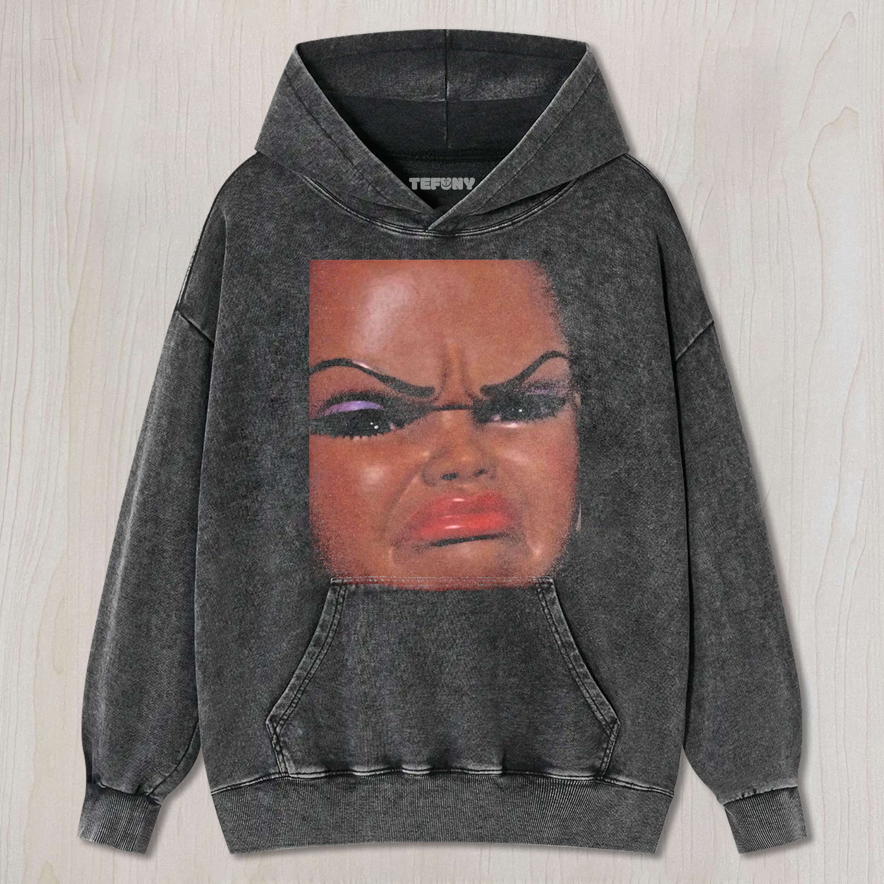 CRYING BLACK GIRL DOLLFACE SHORT-SLEEVED UNISEX TEE, TANK TOP, LAYERED LS, SWEATSHIRT & HOODIE