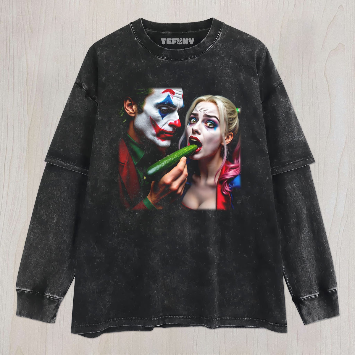 CUCUMBER COUPLE VILLAINS UNISEX TEE, TANK TOP, LAYERED LS, SWEATSHIRT & HOODIE